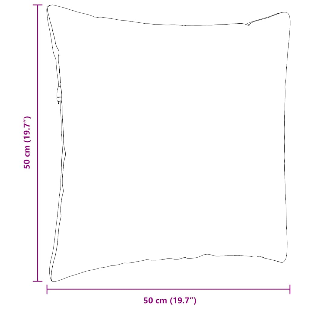 vidaXL Coussins de canapé 2 pcs Crème 50 x 50 cm tissu - 9