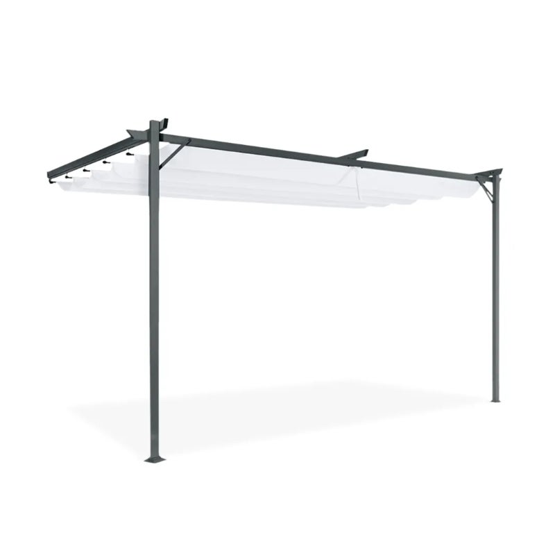 Pergola Tarasowa Hardmaister Ogrodowa Przyścienna Sprint Wall 4x2,7 Biała 1 szt