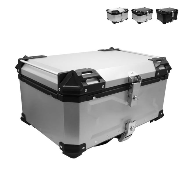 Bauletto moto scooter universale 65 litri per due caschi Maverick XL - Silver