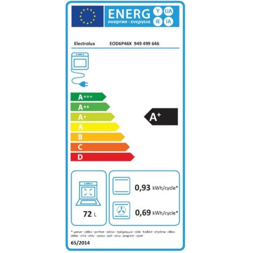 Four encastrable ELECTROLUX EOD6P46X Pyrolyse Chaleur tournante et Vapeur SteamBake 72L - 10