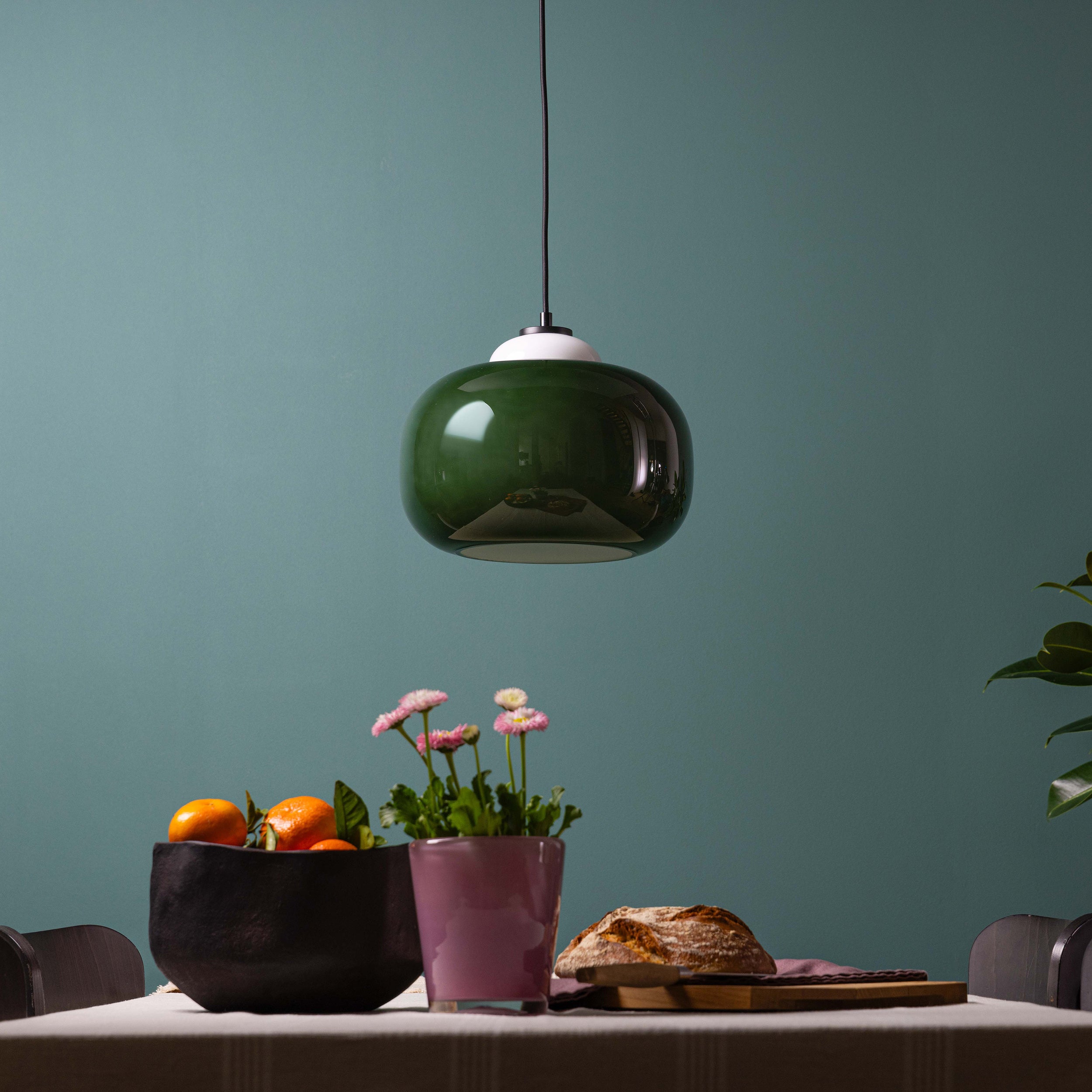 Brilliant Suspension Blop 30cm zielone szkło/metal 1x A60, E27, 60 W, pasuje do zwykłej żarówki (brak w zestawie) - 5