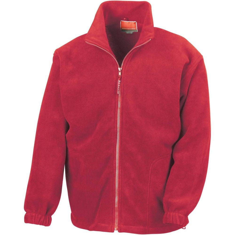Veste de travail polaire zippée Result Rouge L | Leroy Merlin