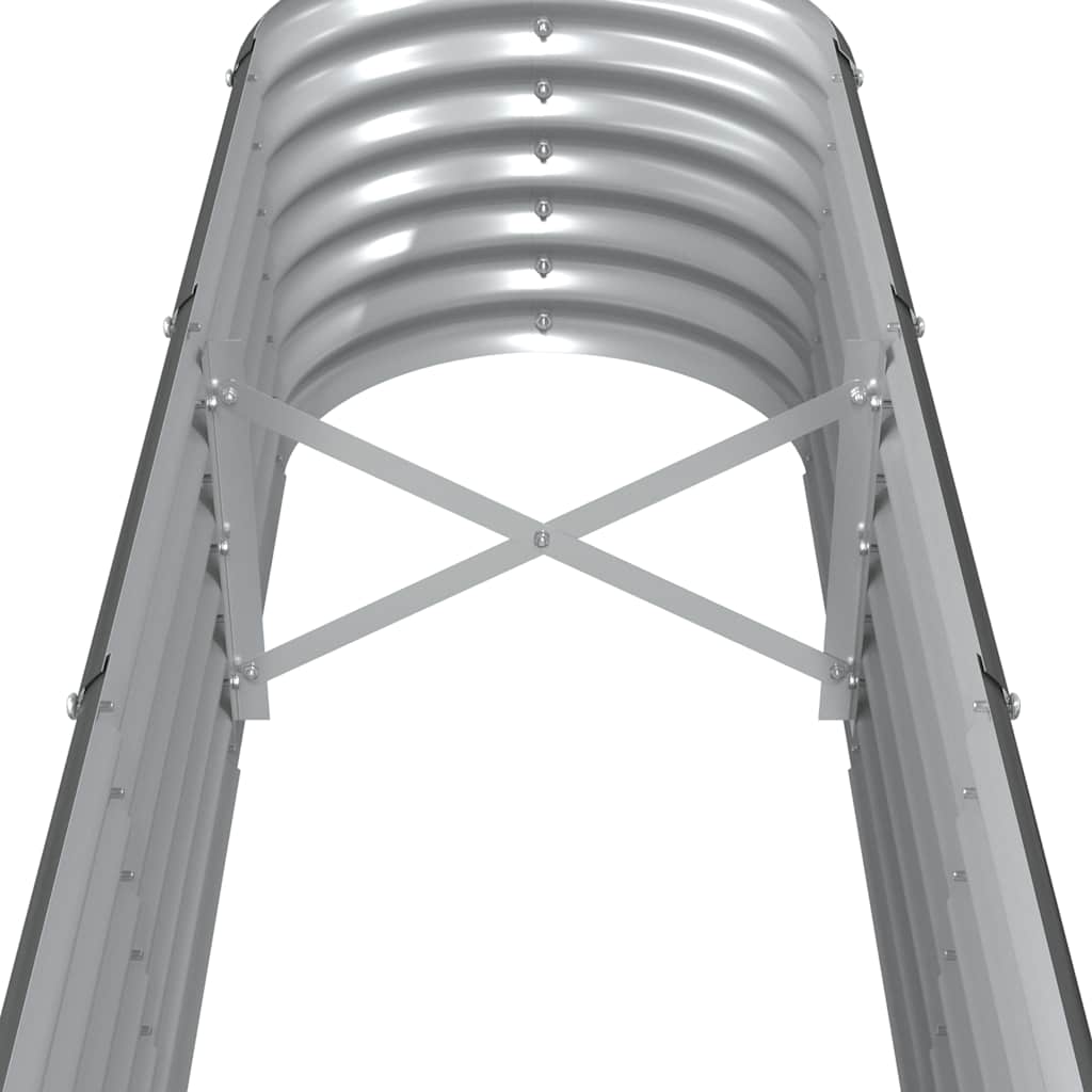 vidaXL Lit surélevé de jardin Acier galvanisé Anthracite - 4