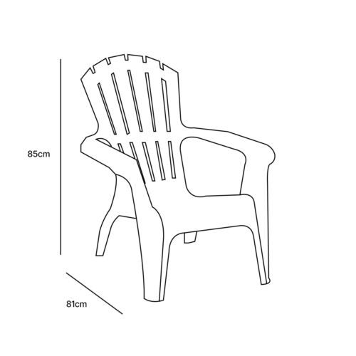 Fauteuil Adirondack Blanc - 9