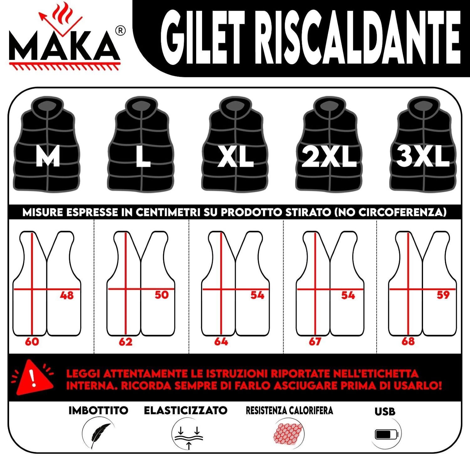 Gilet riscaldante serpentina eletrtrica usb giacca bomber lavoro multitasca unisex bomber giacca riscaldata antifreddo Nero Taglia L - 5