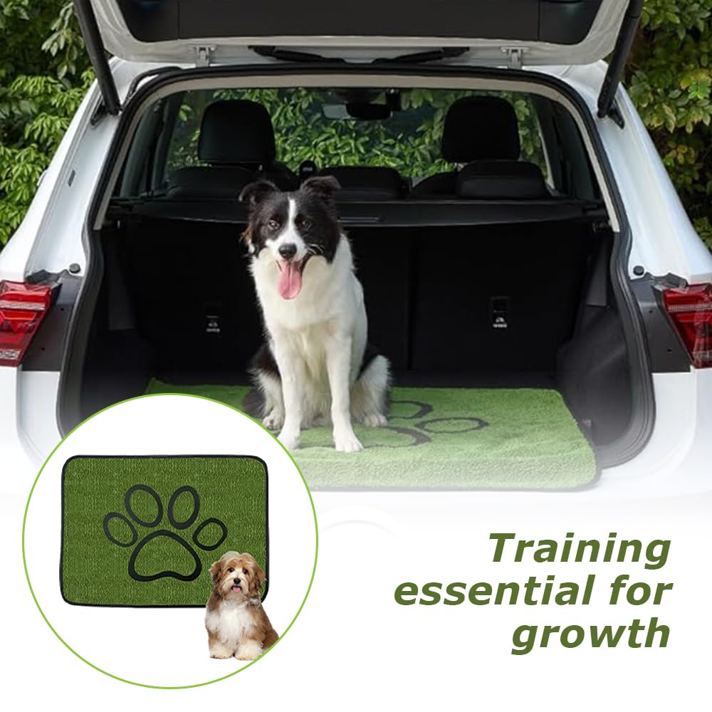 Pack de 2 tapetes higiénicos laváveis ​​para cachorros - super absorventes, reutilizáveis, verdes, ideais para o treino de xixi do seu cão (45*60cm) - 7