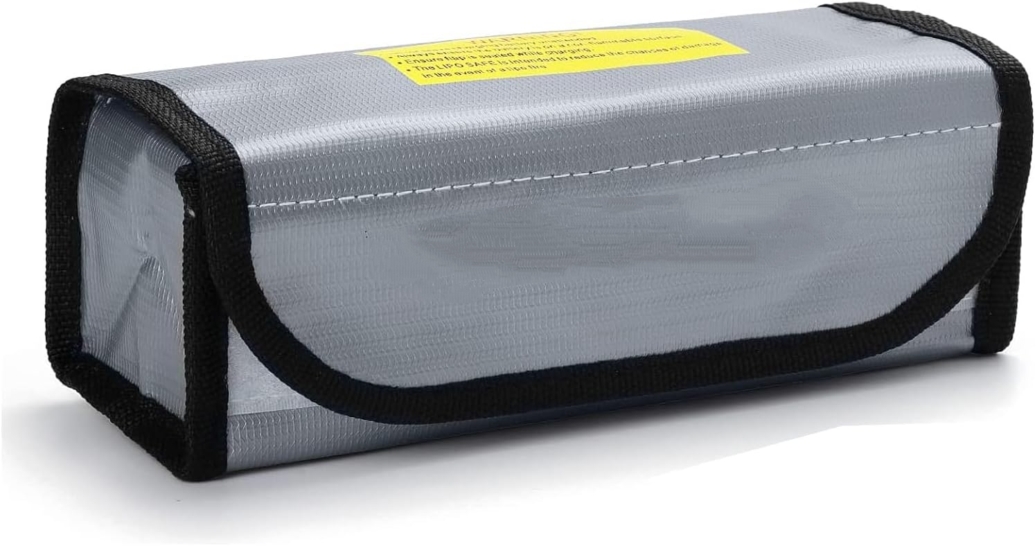 Dilwe – Sac Ignifuge Pour Batterie Lipo 100x200 Mm – Protection Charge Et Stockage RC