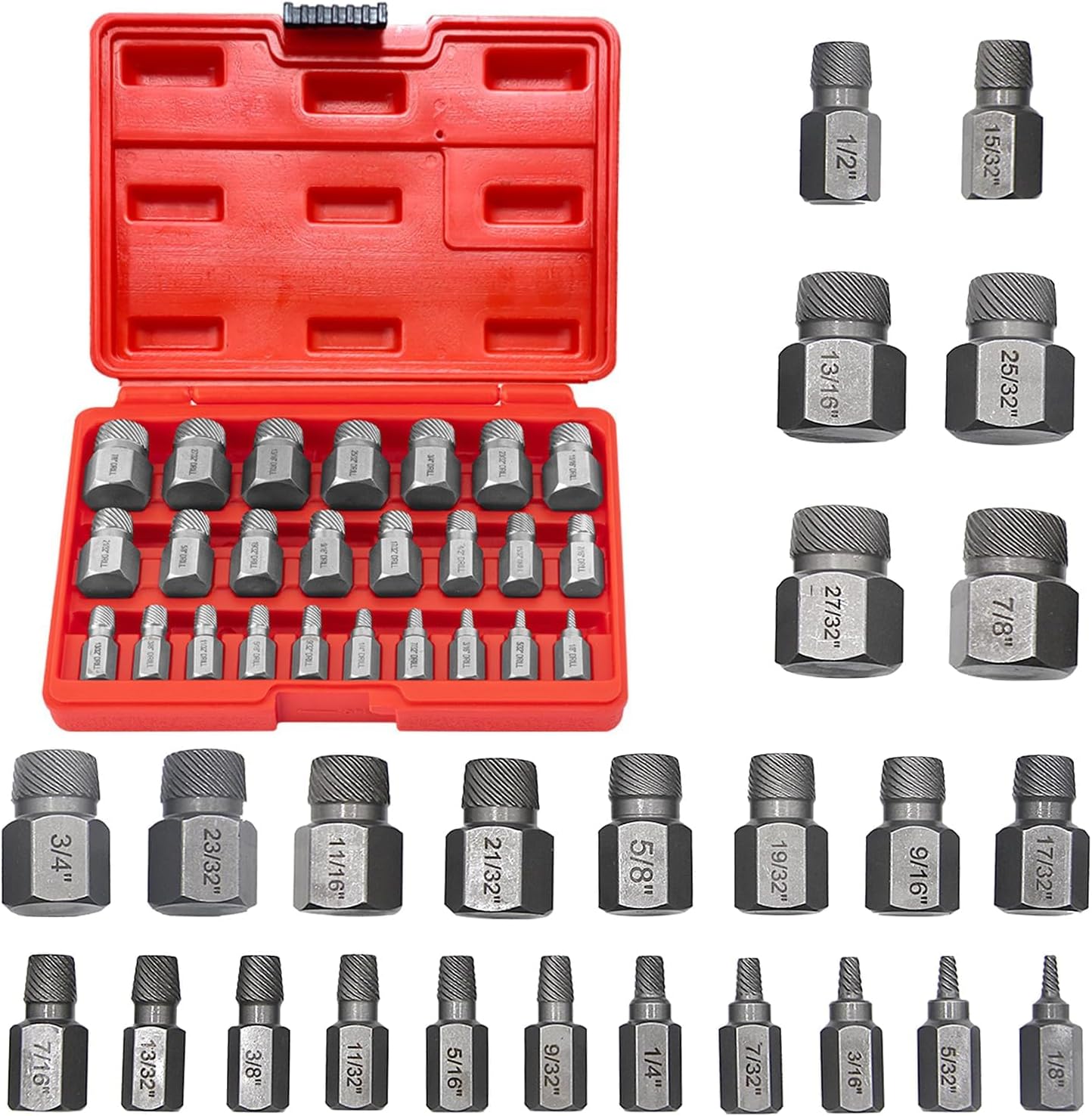 KIT D'EXTRACTEURS DE Vis EndommagéEs 6 PièCes, Ensemble D'Extracteurs