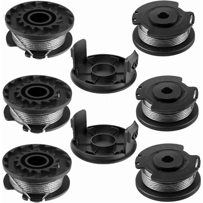 Szpula do BOSCH, 6+2 szpule zamienne z nylonu F016800569/F016800385, szpula do Bosch EasyGrassCut, kompatybilna z 23SL/26S, średnica 1,65 mm