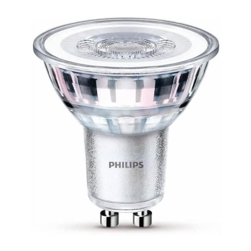 Philips, pack de 3 ampoules GU10 LED 50W, blanc chaud - 3