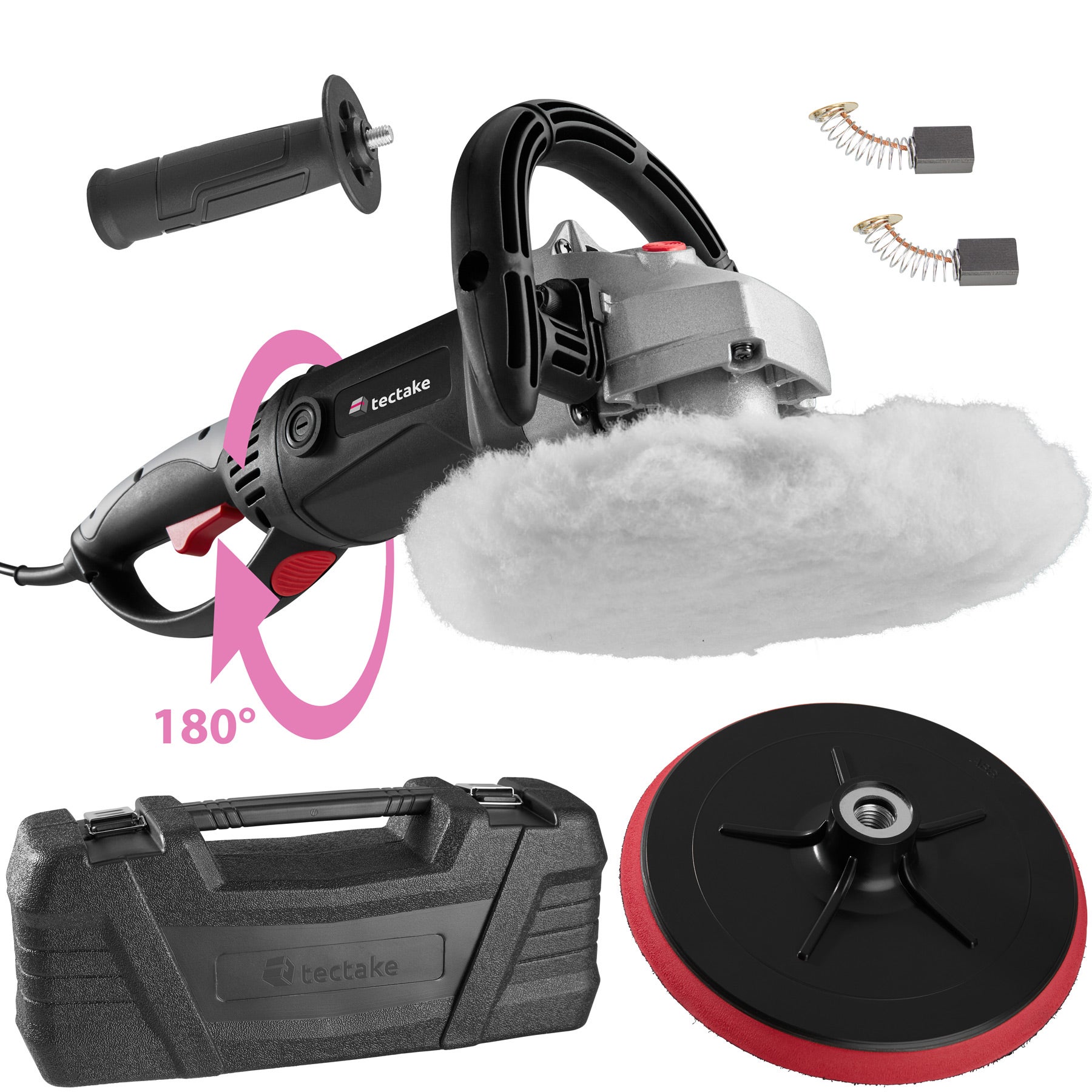 Lustreuse polisseuse rectifieuse excentrique avec 5 accessoires 1500 W ...