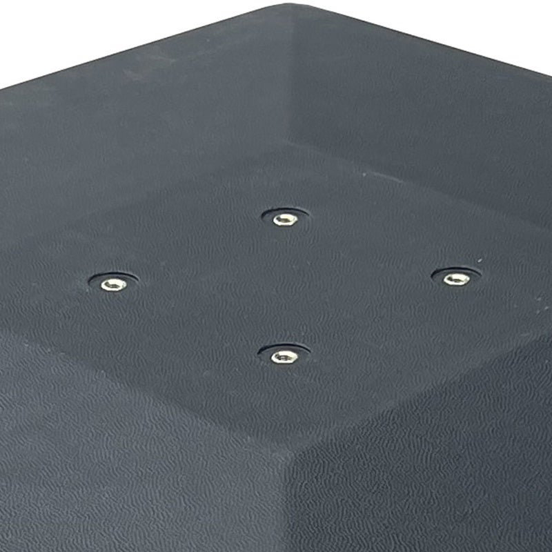 Pied de parasol carré en ciment anthracite 91 kg Graphita - 5