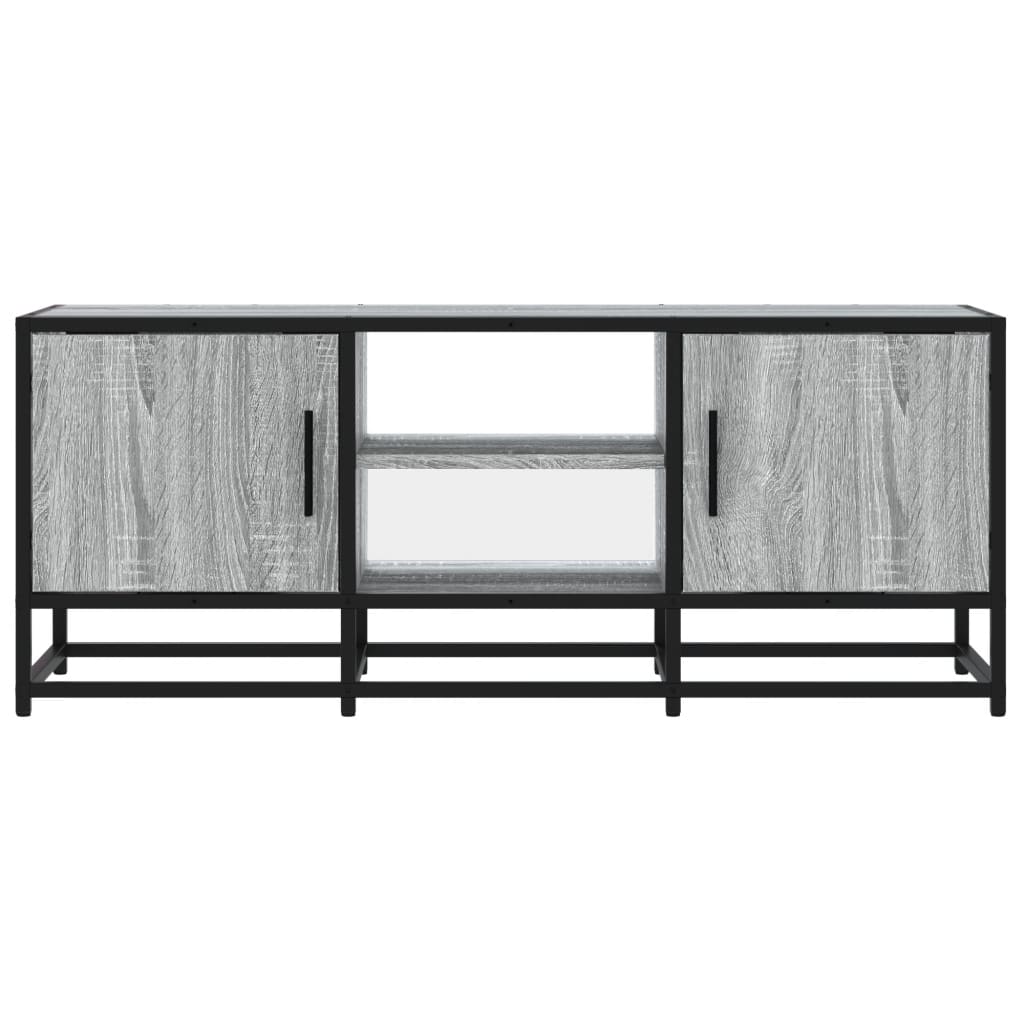 Maison Exclusive - Meuble TV sonoma gris 100x35x41 cm bois d'ingénierie et métal - 4