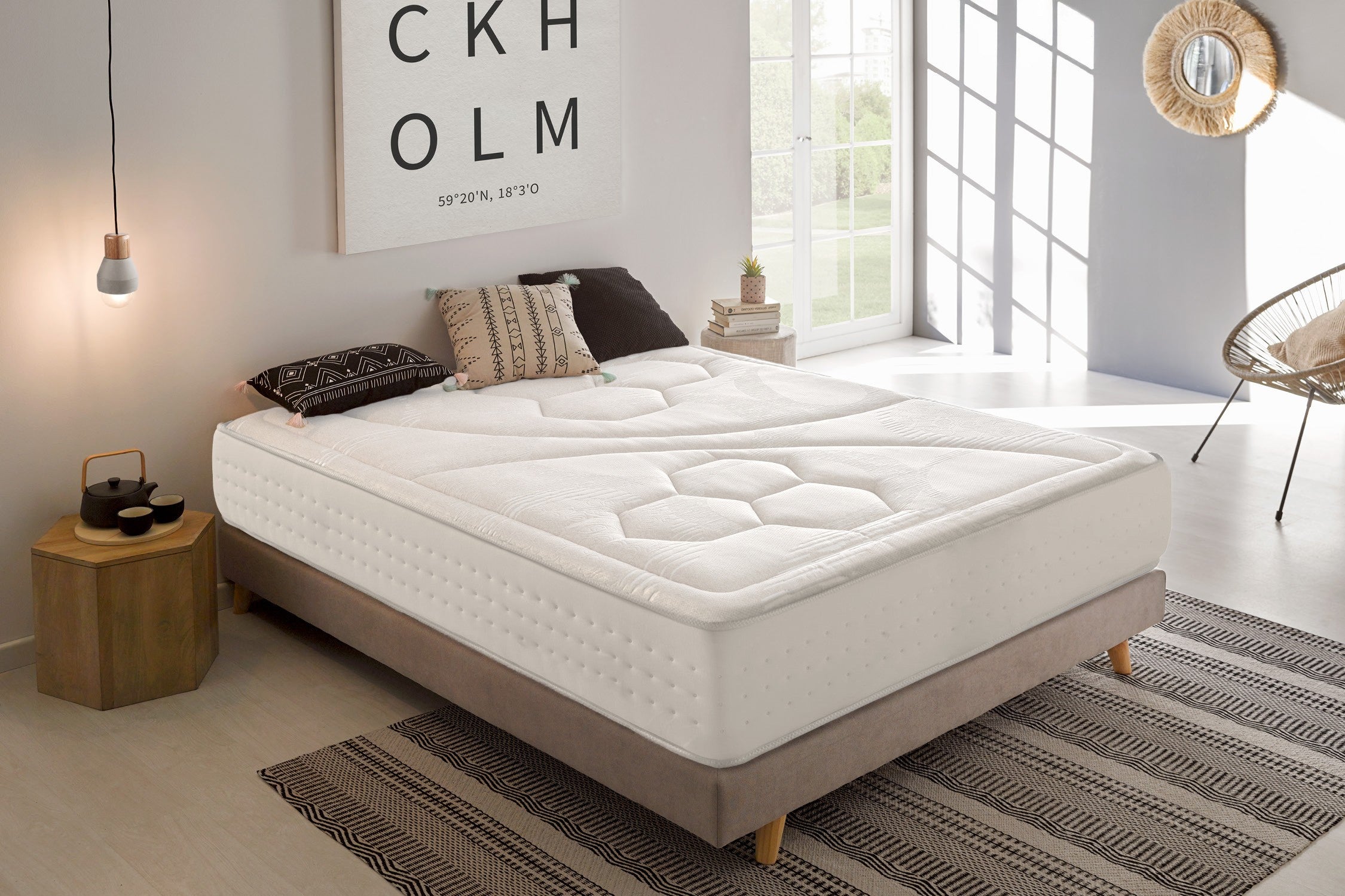 Materac Wiskoelastyczny Quantum Alta Densidad - 150X200 cm - Moonia