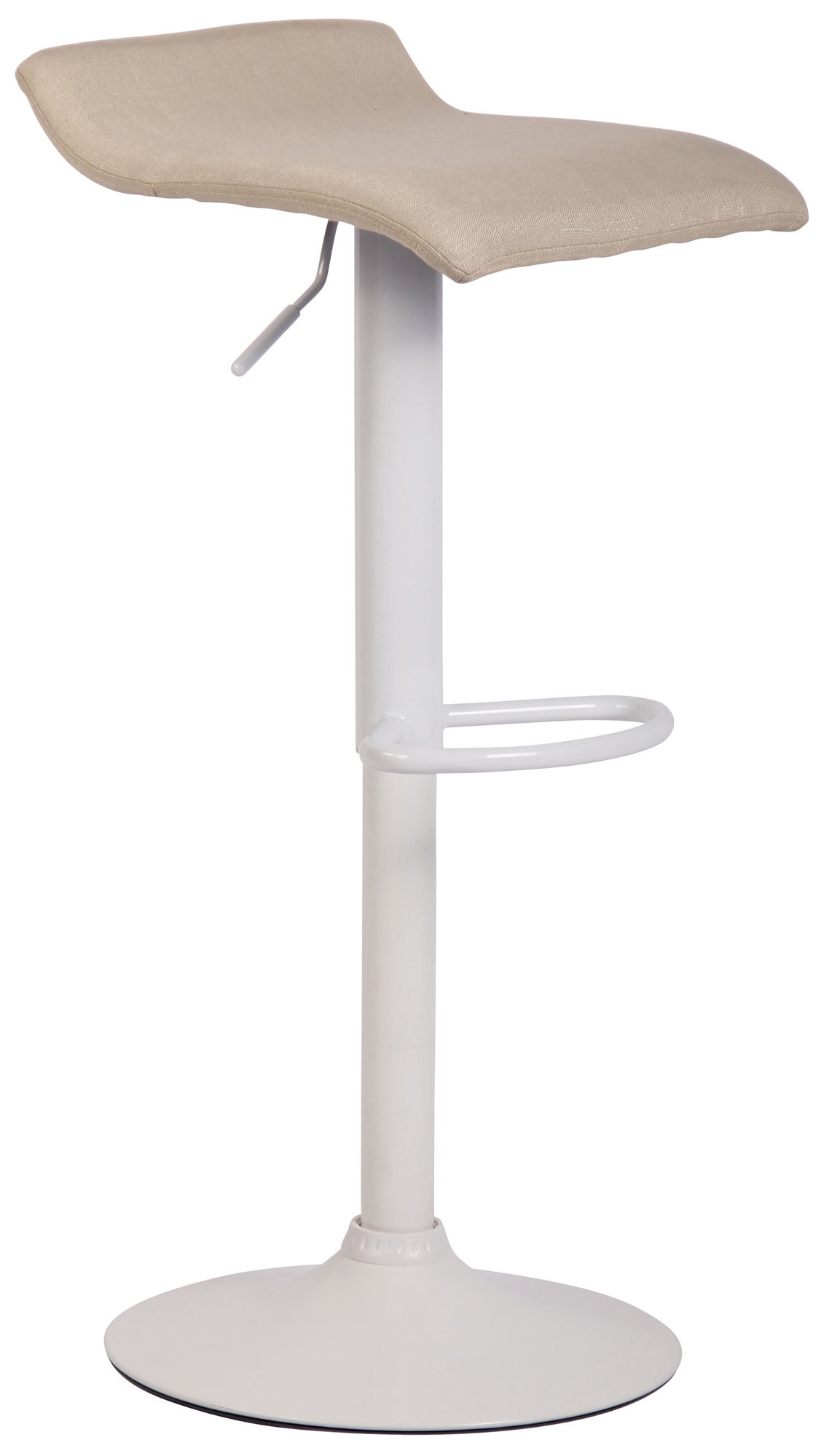 Tabouret 23-31.5 po bar Finn en tissu de cuir végétalien et en méta... - Brick