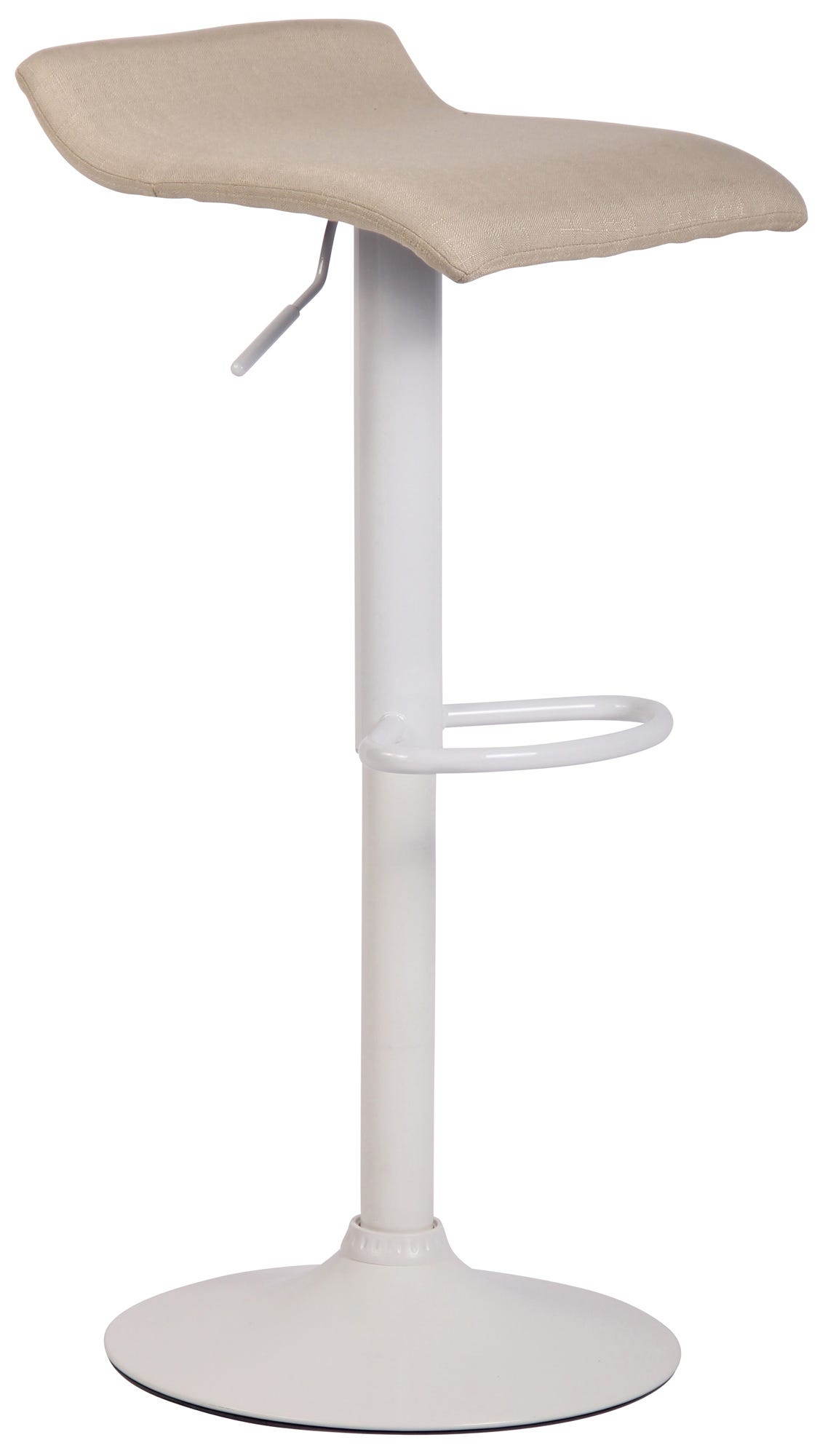 Tabouret 23-31.5 po bar Finn en tissu de cuir végétalien et en méta... - Brick Tabouret 23-31.5 po bar Finn en tissu de cuir végétalien et en méta... - Brick