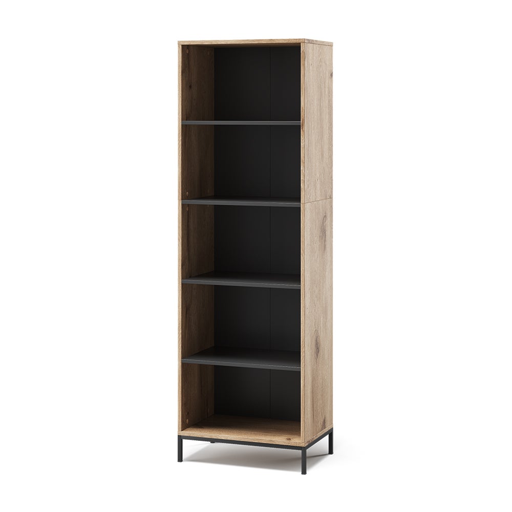 Vicco Regał na książki Eliza, Viking Oak, 60 x 180 cm z 5 przegródkami