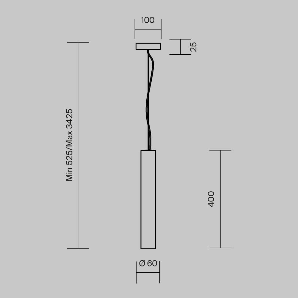 Lampă suspendată Maytoni BASIC TEXTURE, LED 5W, 1 sursă, lemn și metal ...
