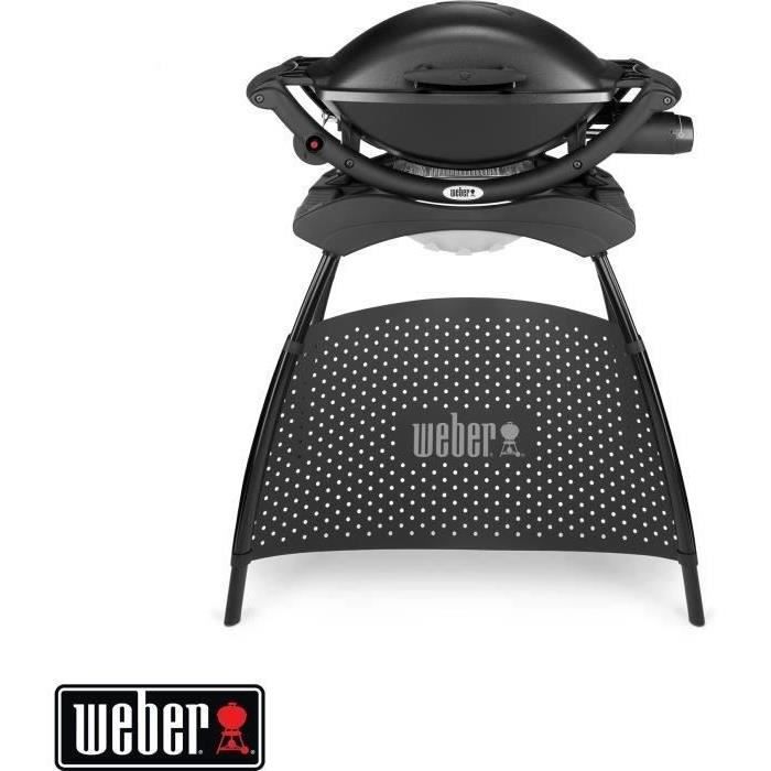 WEBER - Barbecue a gas - Supporto Q 2000 nero - 9 coperchi - Nero - 7