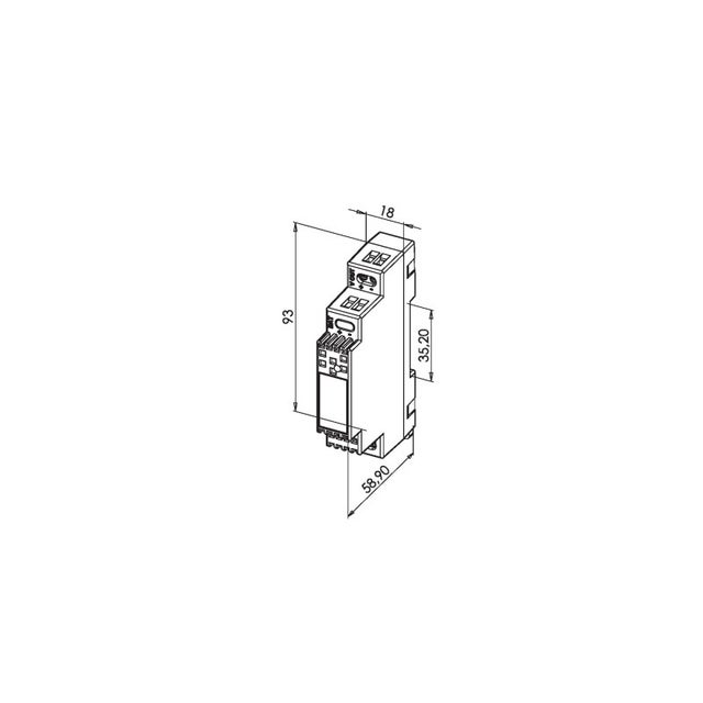 Alimentation à découpage rail DIN 1MOD 0,75A 18W HERACLES PCA ALIMRD240.75