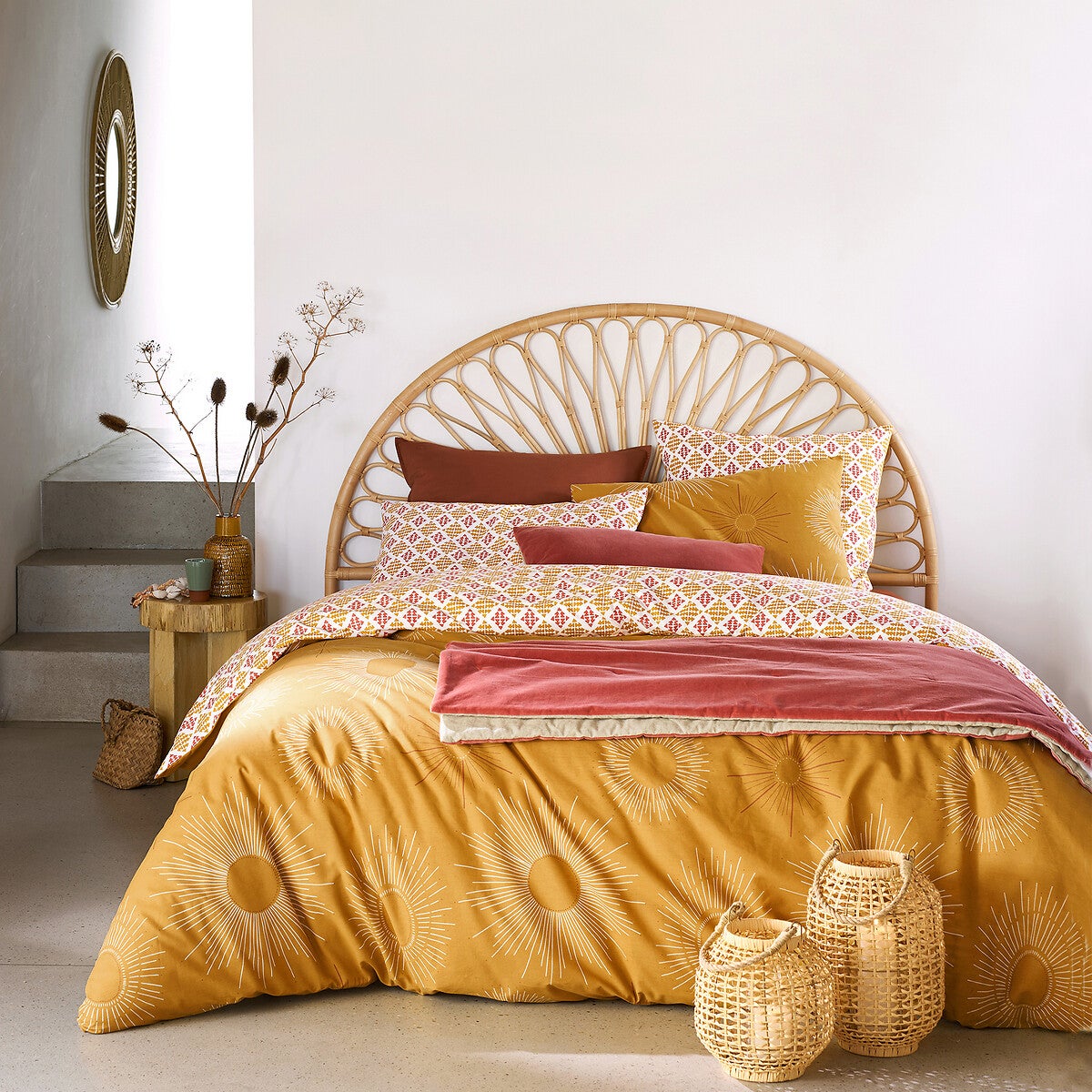 Tête de lit rotin, TIO - Rotin naturel - 160 cm - 8