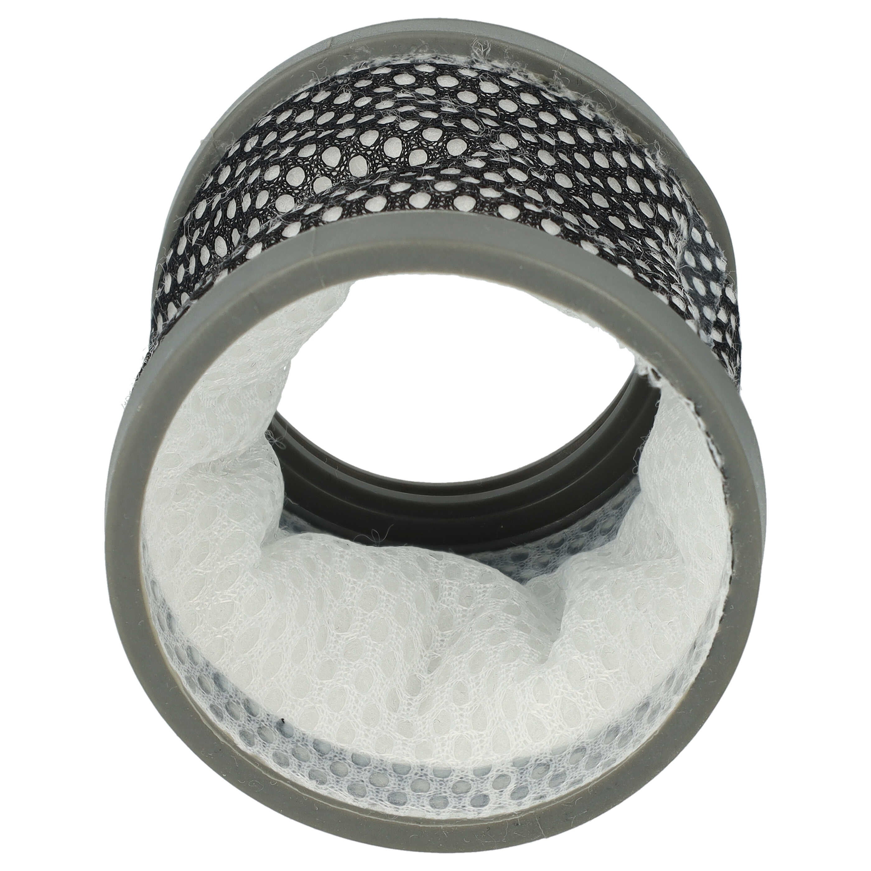 vhbw 1x Filtre remplacement pour Dirt Devil 0698002 pour aspirateur - filtre de sortie d'air, gris / noir / blanc - 8