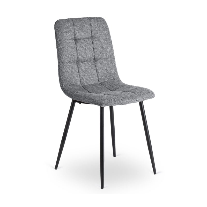 Krzesło Tapicerowane Kuchenne Do Jadalni Kuchni Salonu Loft Szare PERU 2