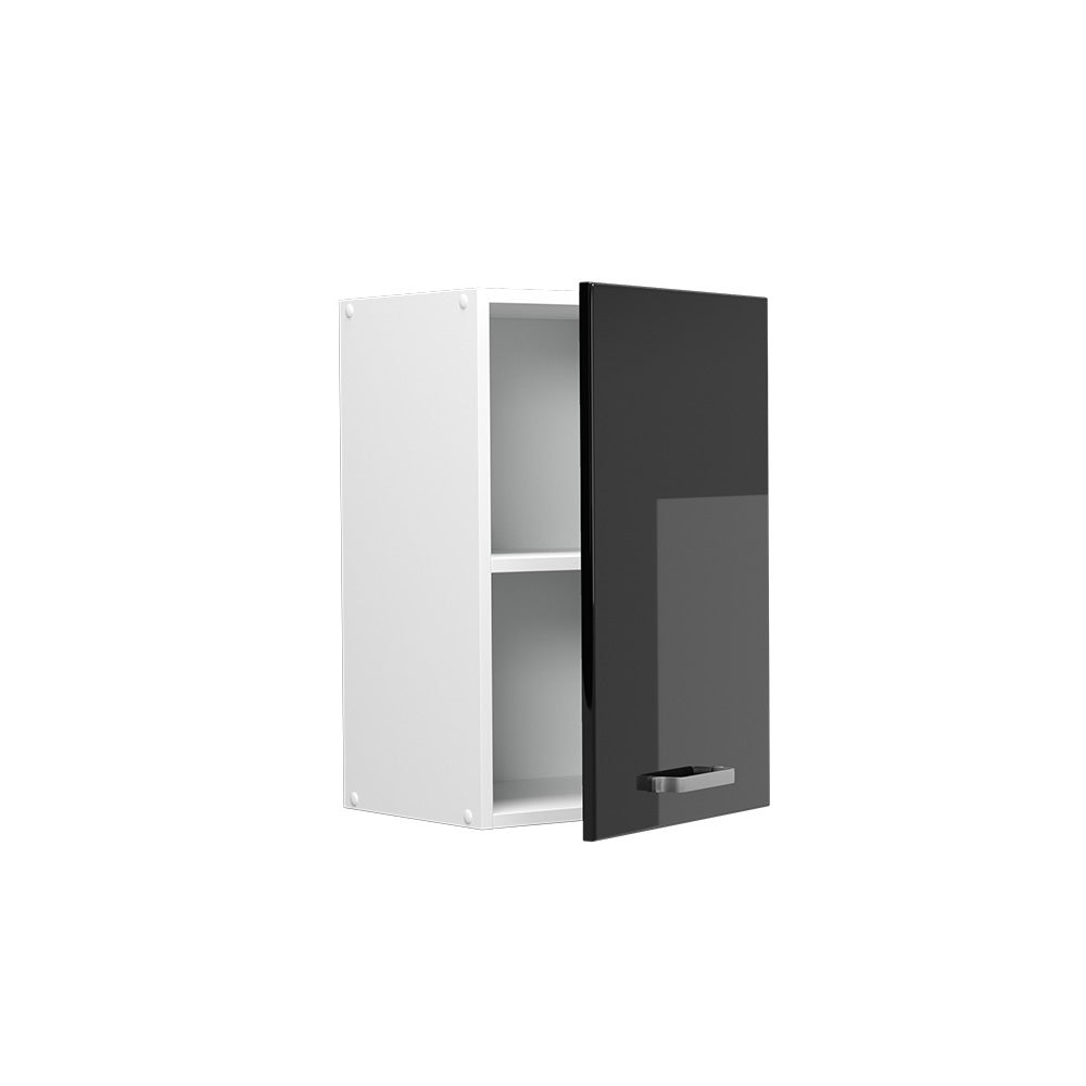 Vicco Elément haut de cuisine R-Line, Noir Haute brillance, 40cm - 4