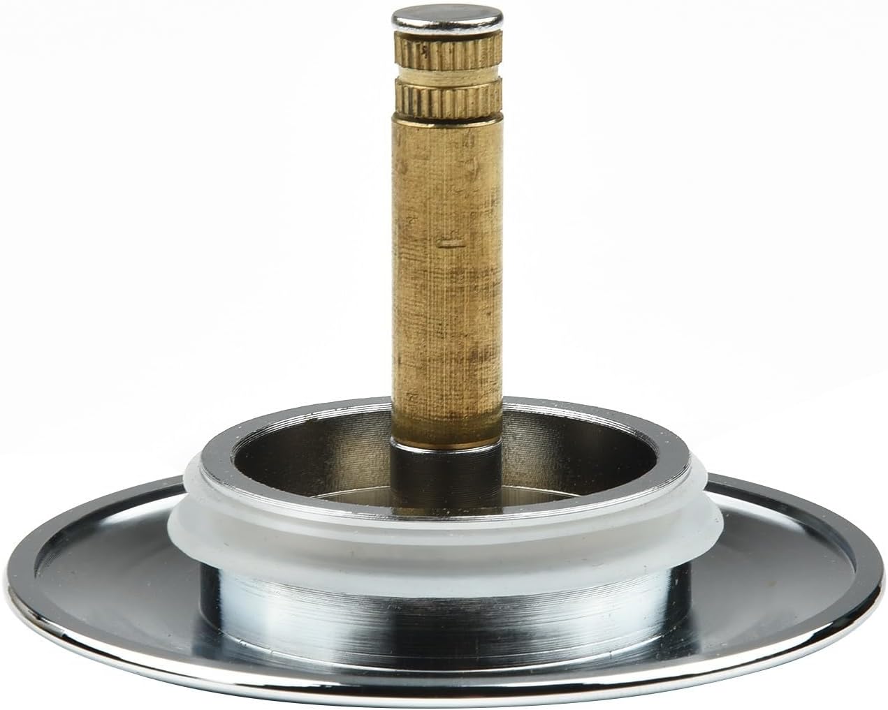 Bouchon de baignoire universel - diamètre 70 mm - avec double joint - hauteur réglable 50 mm-60 mm - chromé - 9