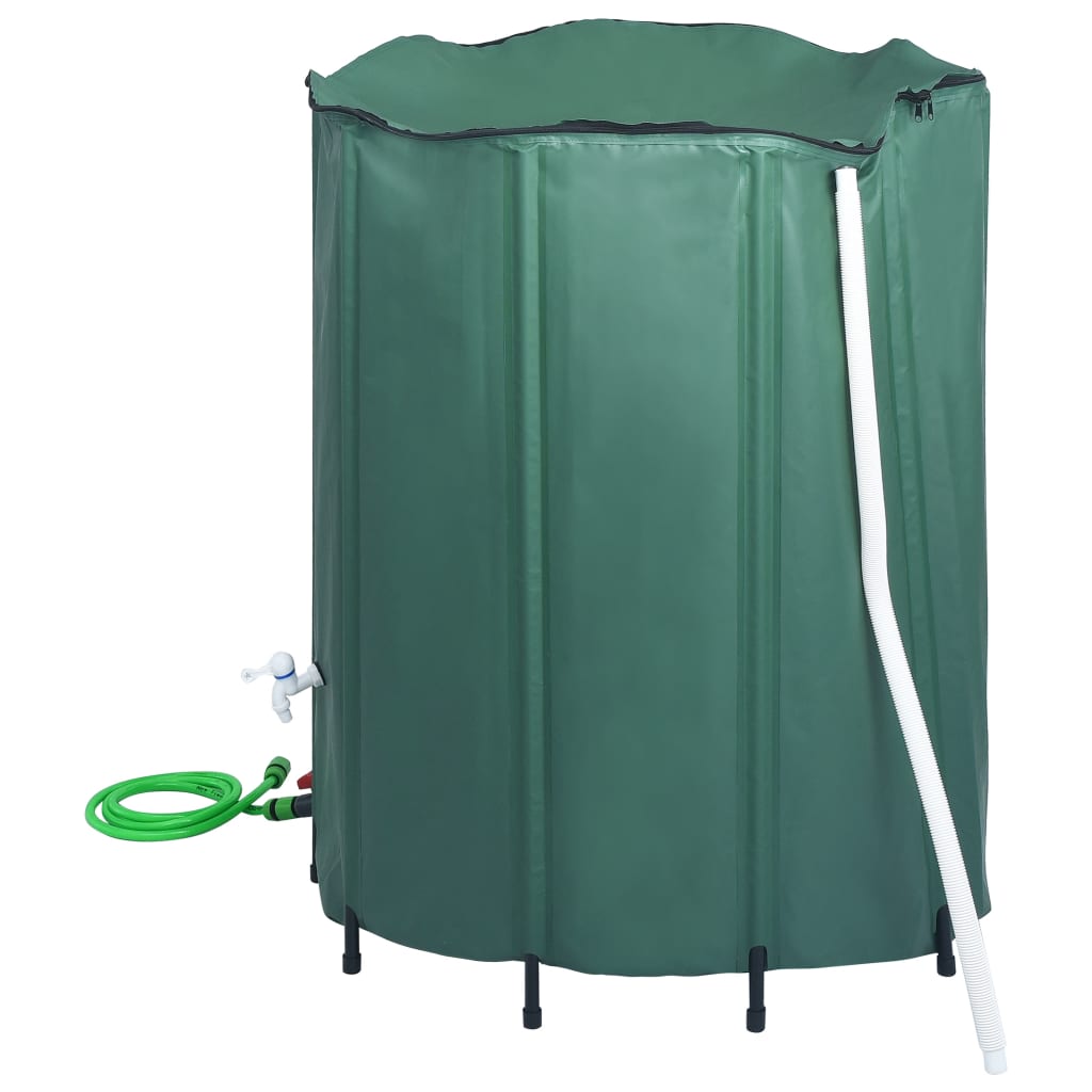 Réservoir pliable d'eau de pluie avec robinet, 1000 L, pour le jardin - 4