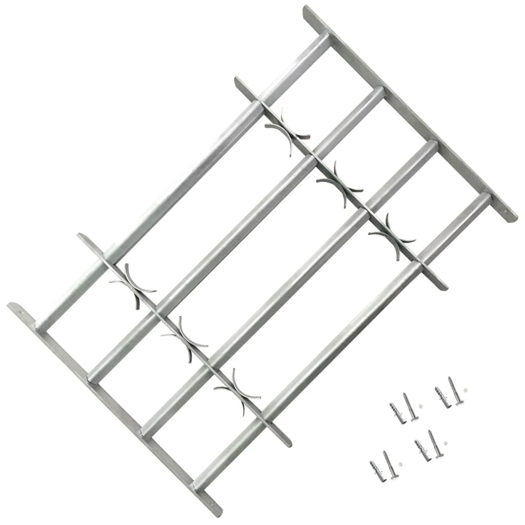 Rejas de seguridad de ventana ajustables 2 uds 1000-1500 mm