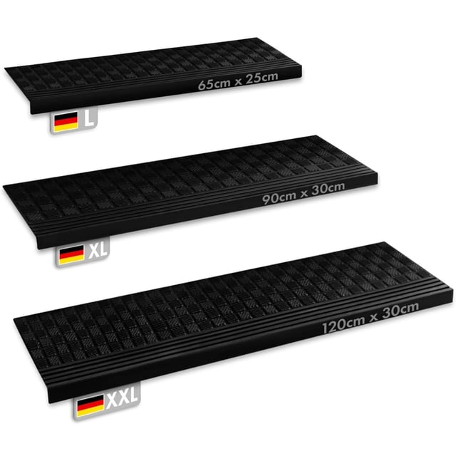 Tapis d'escalier en caoutchouc Antidérapant Diamond 30 x 90 cm 1 pièce