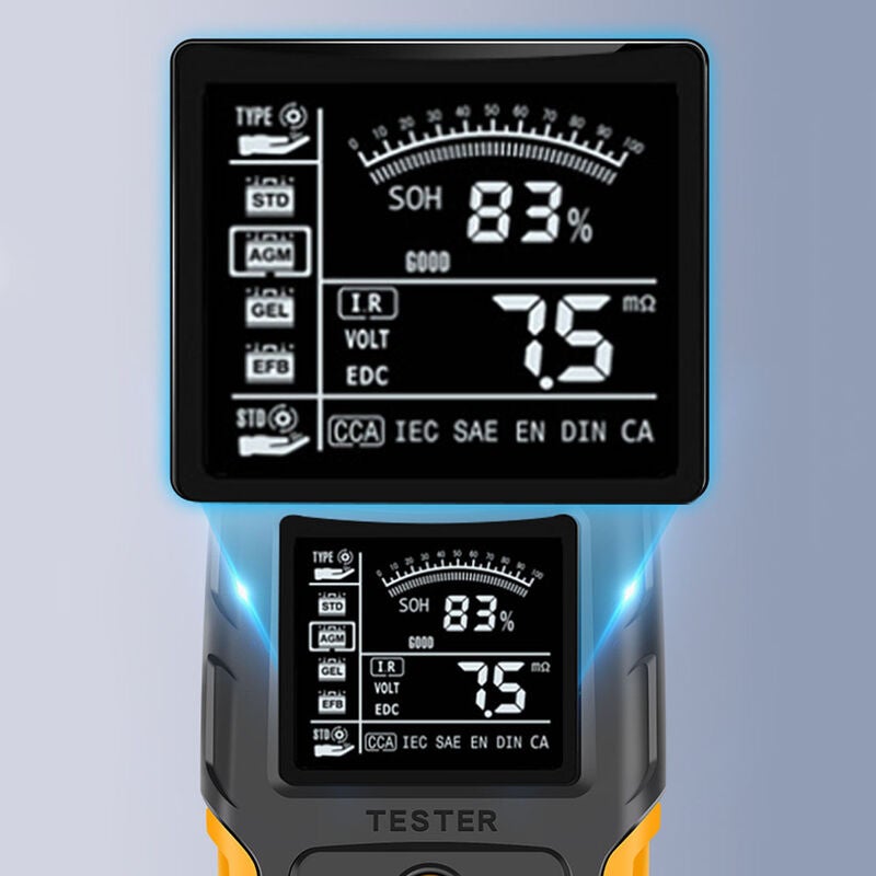 De batterie de voiture 12 analyseur de batterie numérique outil de diagnostic de charge de voiture, 24 - 4
