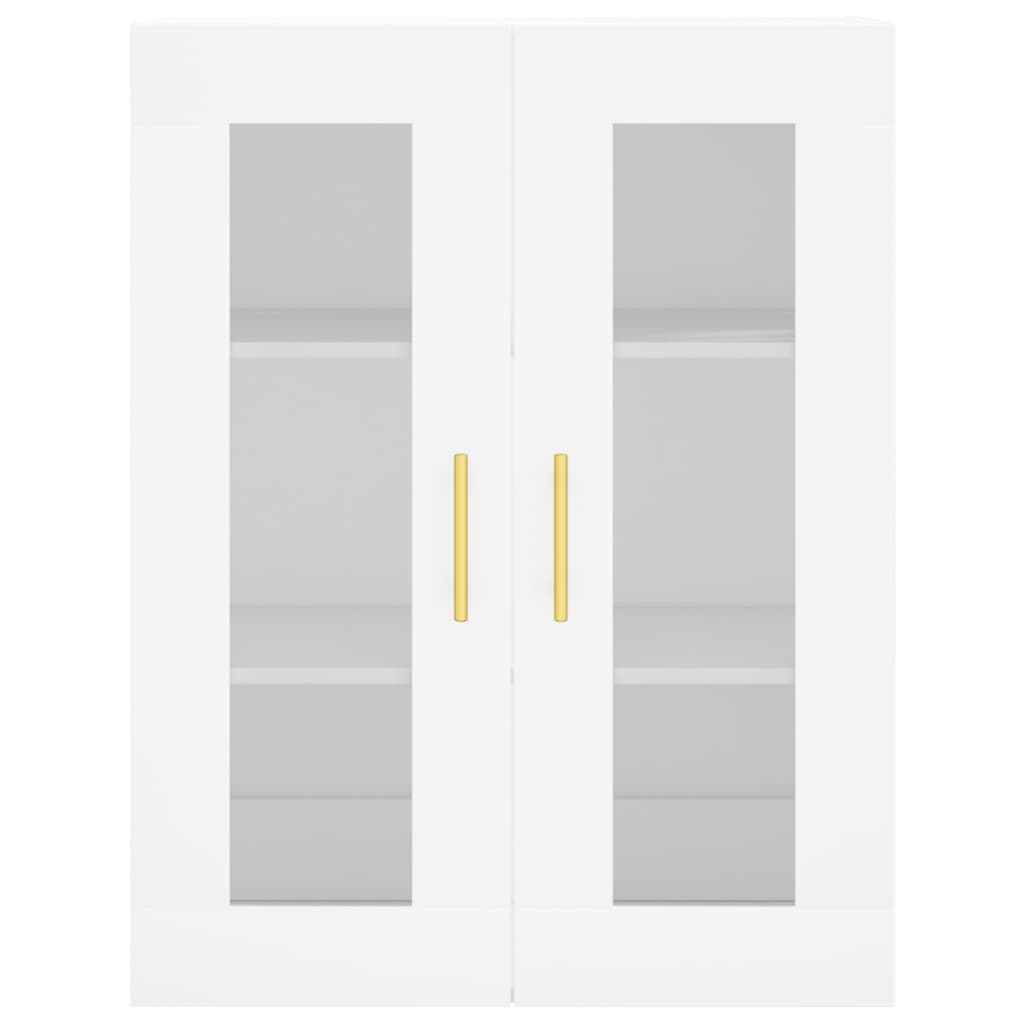 vidaXL Buffet haut Blanc 69,5x34x180 cm Bois d'ingénierie - 6