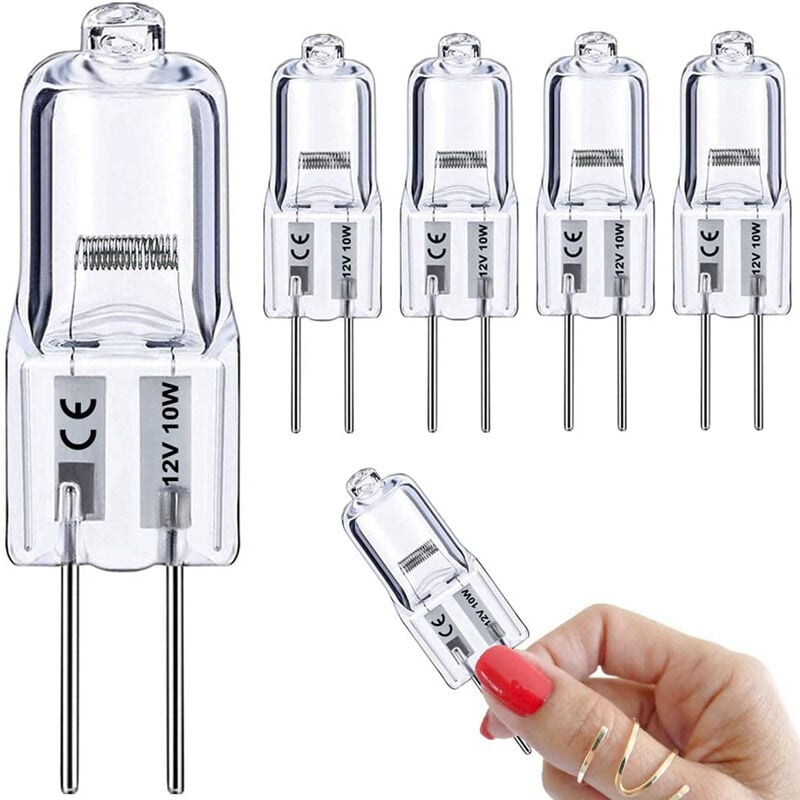 Ampoule spécifique, Ampoule G4 12V 10W,Lampe à Capsule Transparente lot de 10 - 4