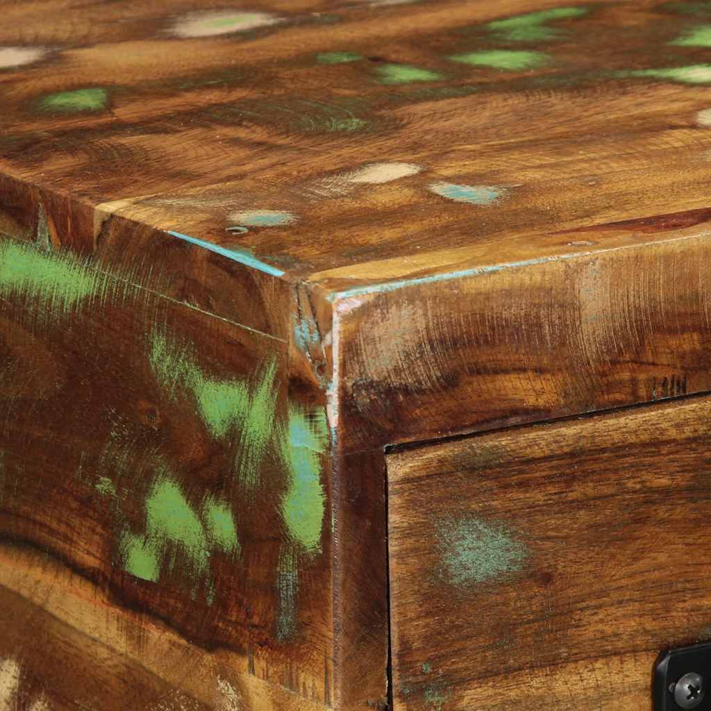 Móvel TV de parede em madeira maciça reciclada 60x30x19 cm - COMFORTXL - 8
