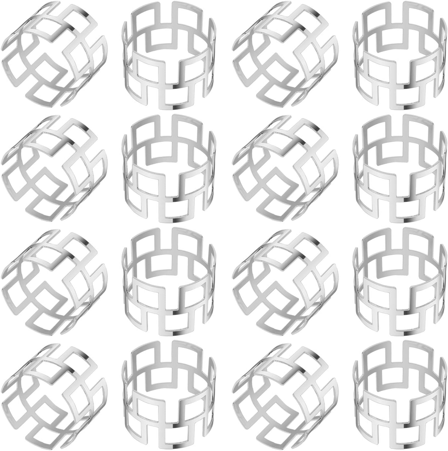 6 Pièces 30cm Lot de Cercles Floraux en métal avec Anneau en 6 Supports