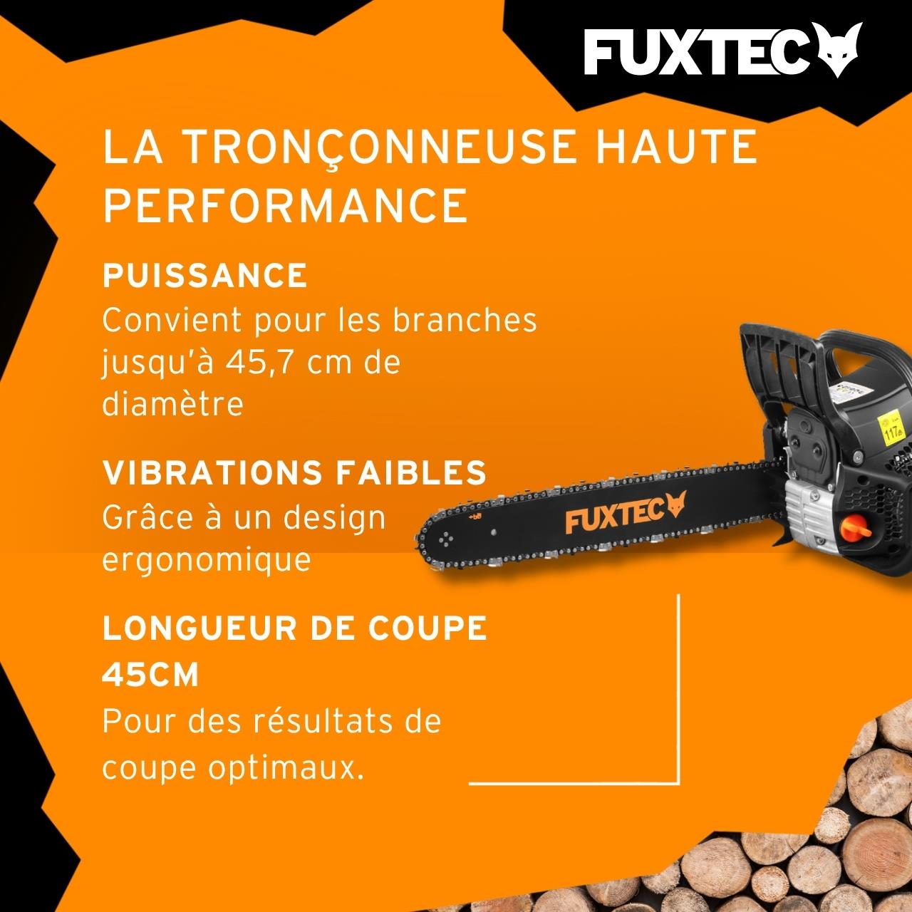 Tronçonneuse thermique - FUXTEC FX-KS255 - 54cm3 18 pouces Black Edition - 5