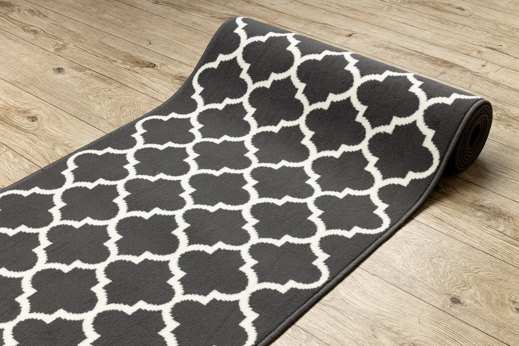 CHODNIK BCF MORAD Trelis koniczyna marokańska antracyt 80 cm 80x300 cm - 5