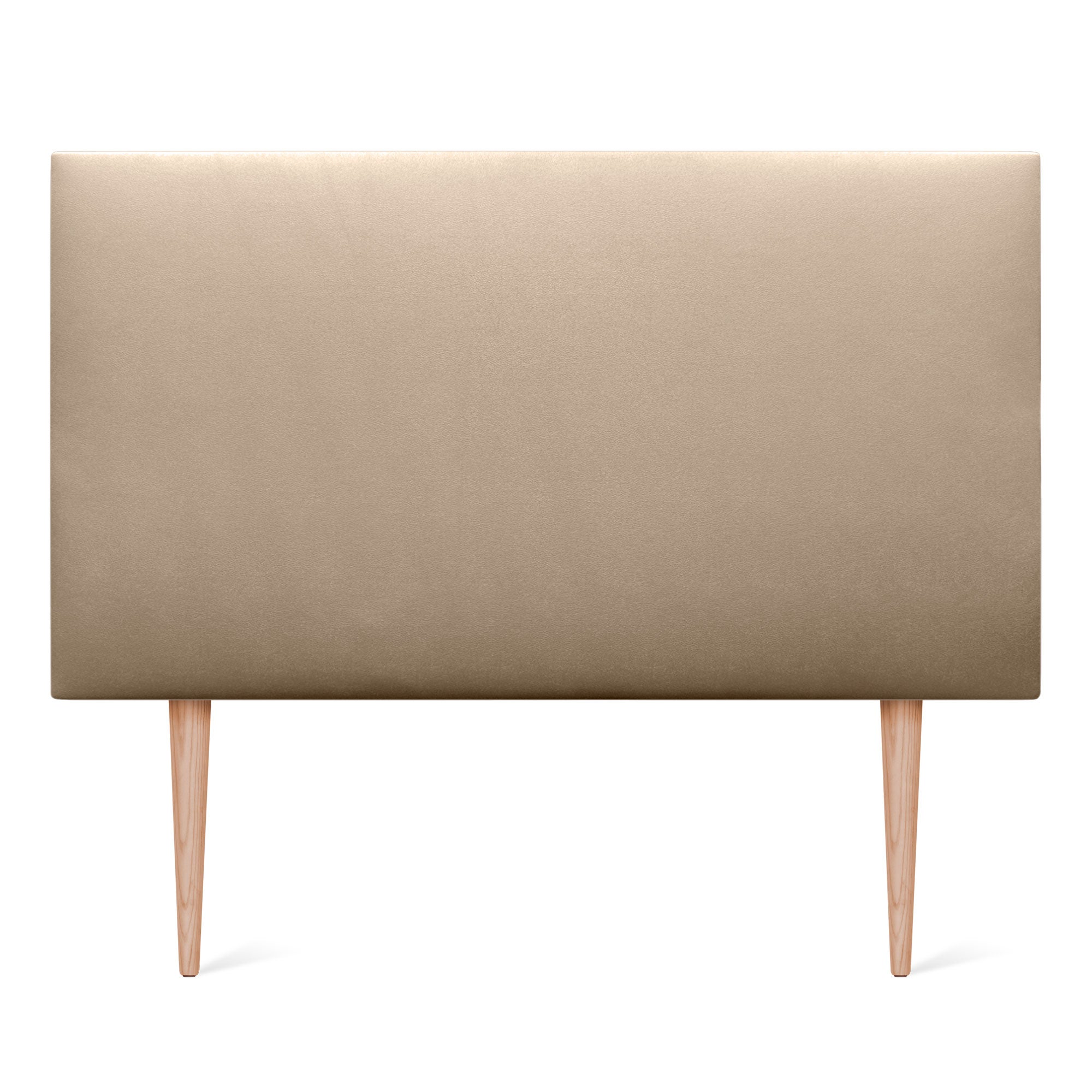 DHOME Cabecero de Polipiel Liso y con Patas cabeceros Cabezal tapizado Cama (Polipiel Champán, 110cm (Camas 80/90/105)) - 3