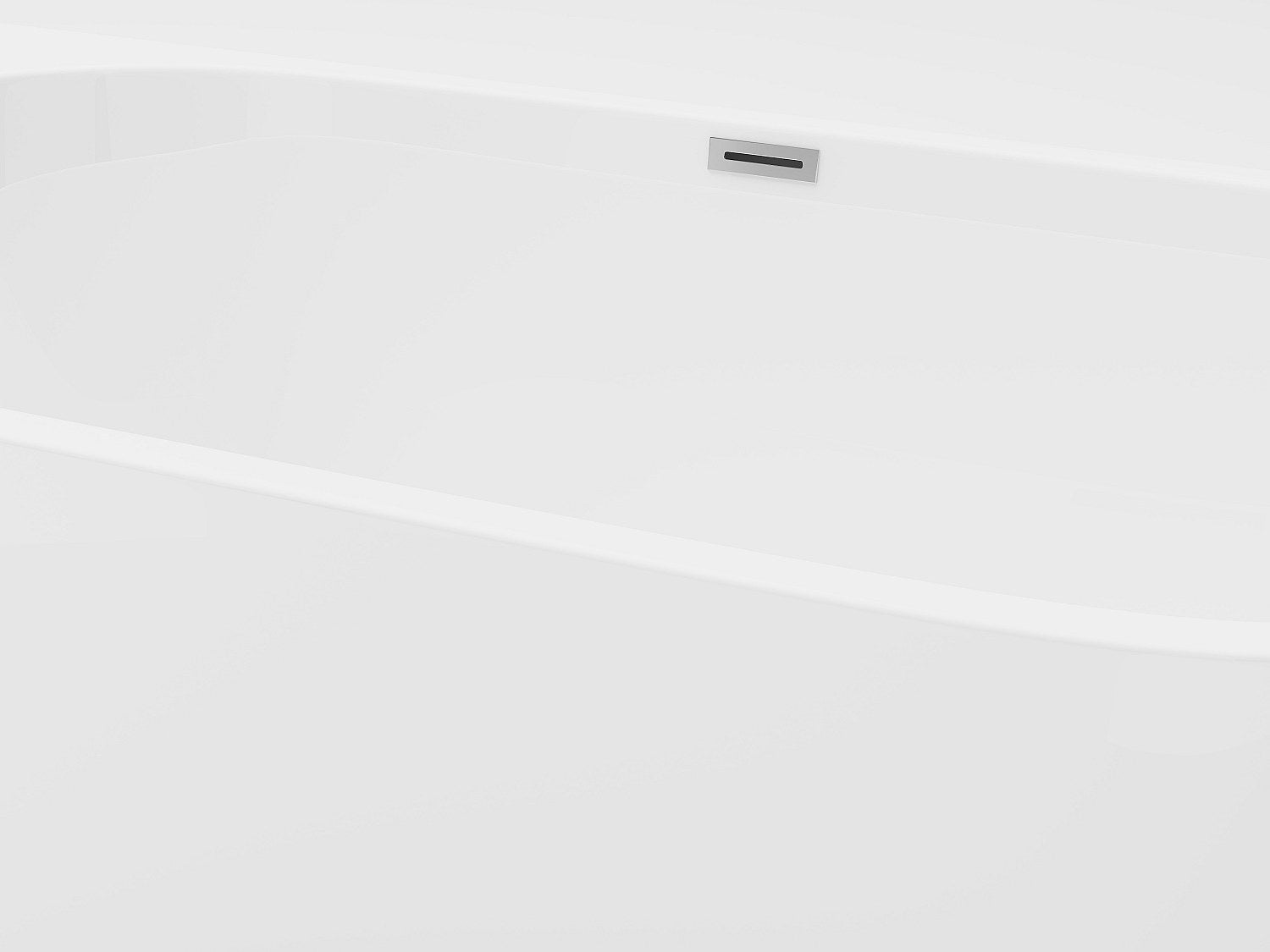 Bañera semi exenta - 175L - 130 x 71,5 x 58 cm - blanco - Acrílico - DIVINA - 5
