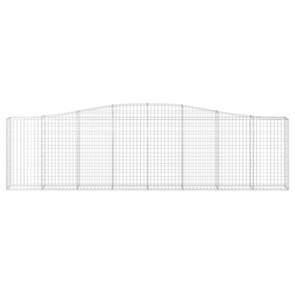 Maison Exclusive - Cesti Gabbioni ad Arco 6 pz 400x30x100/120 cm Ferro Zincato - 4