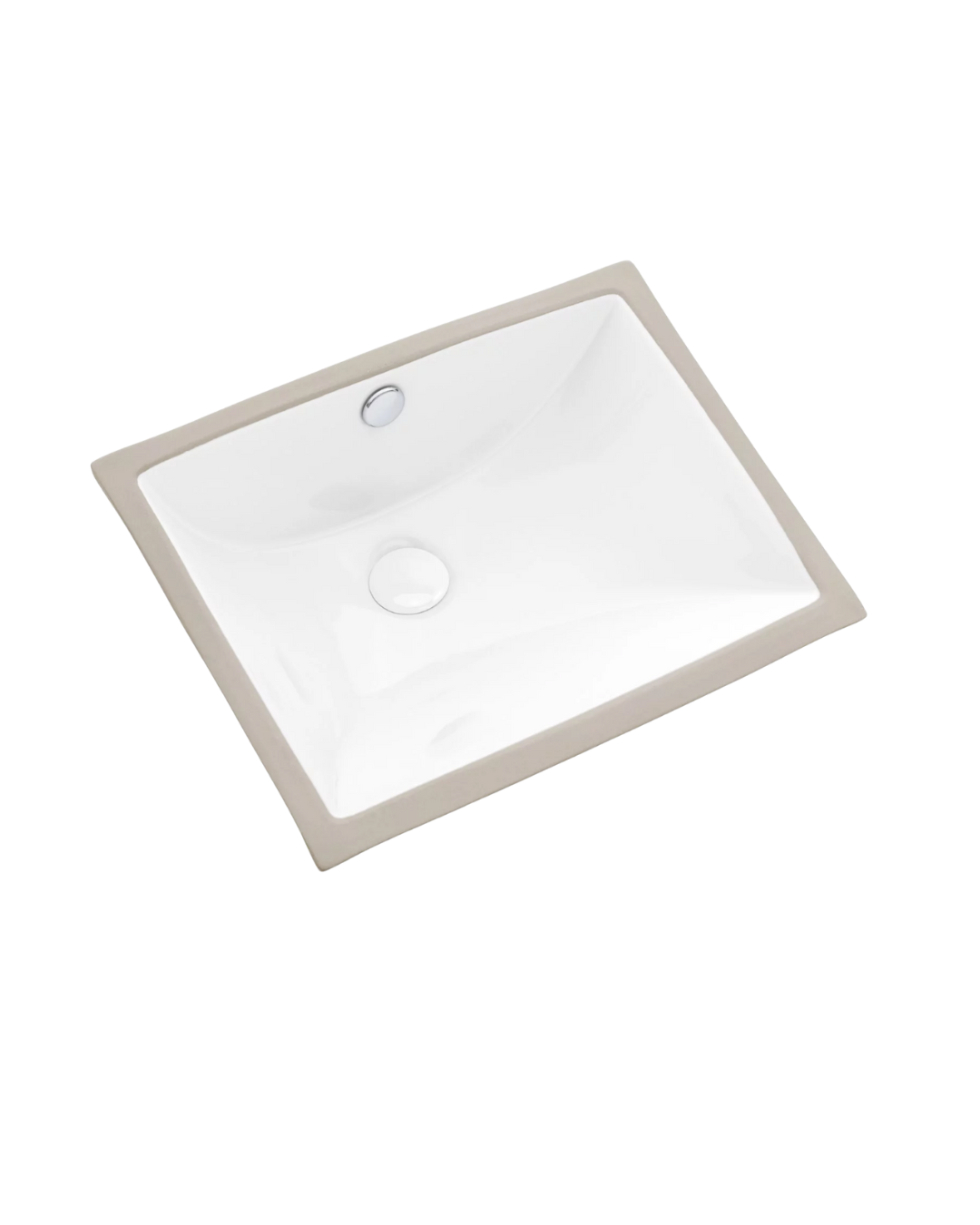 Umywalka podblatowa Uptrend TREMO biały połysk, z przelewem 1 szt.