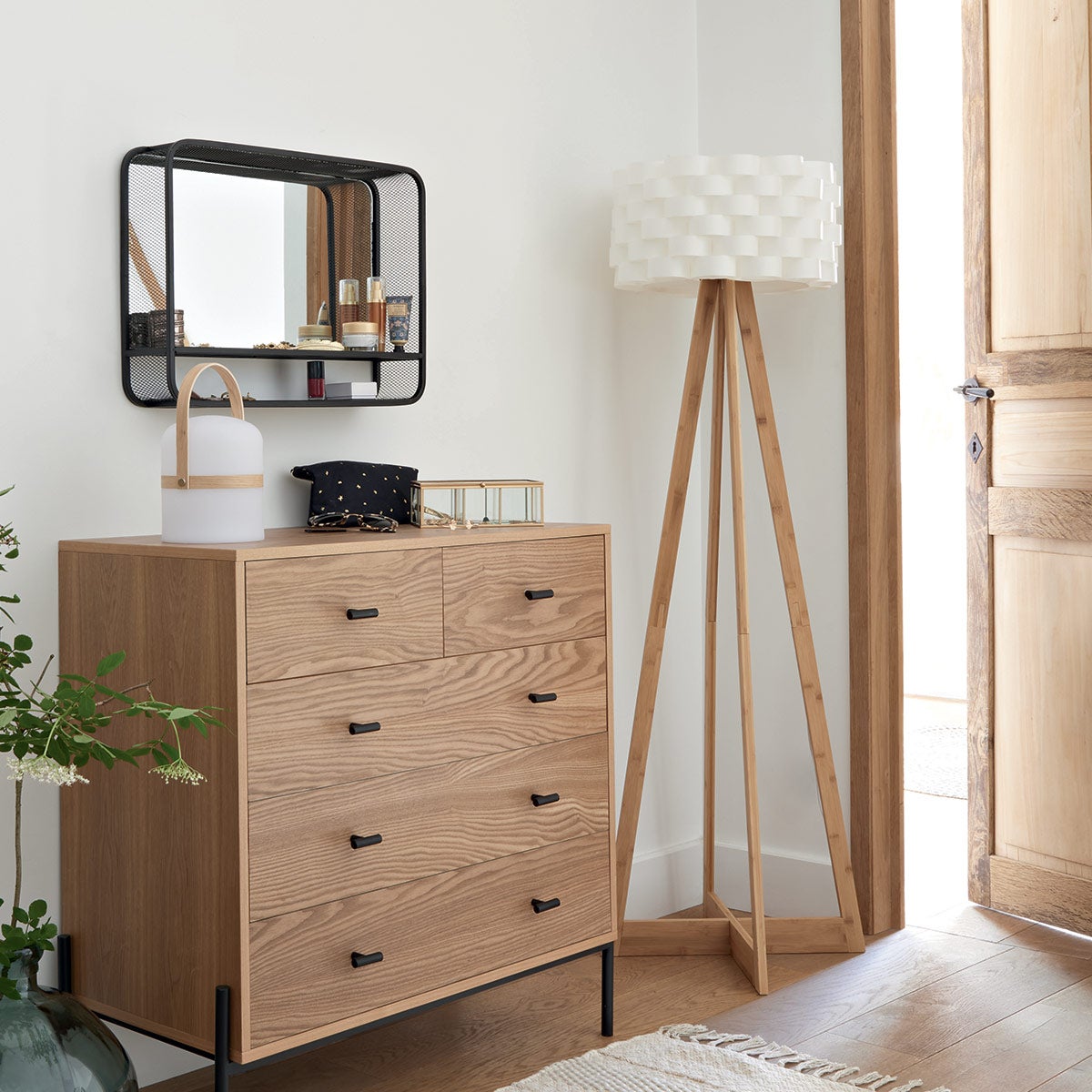 Ninguno Blanco Atmosphera Lámpara De Pie Bambú 150Cm - Diseño Natural - Imagen 2