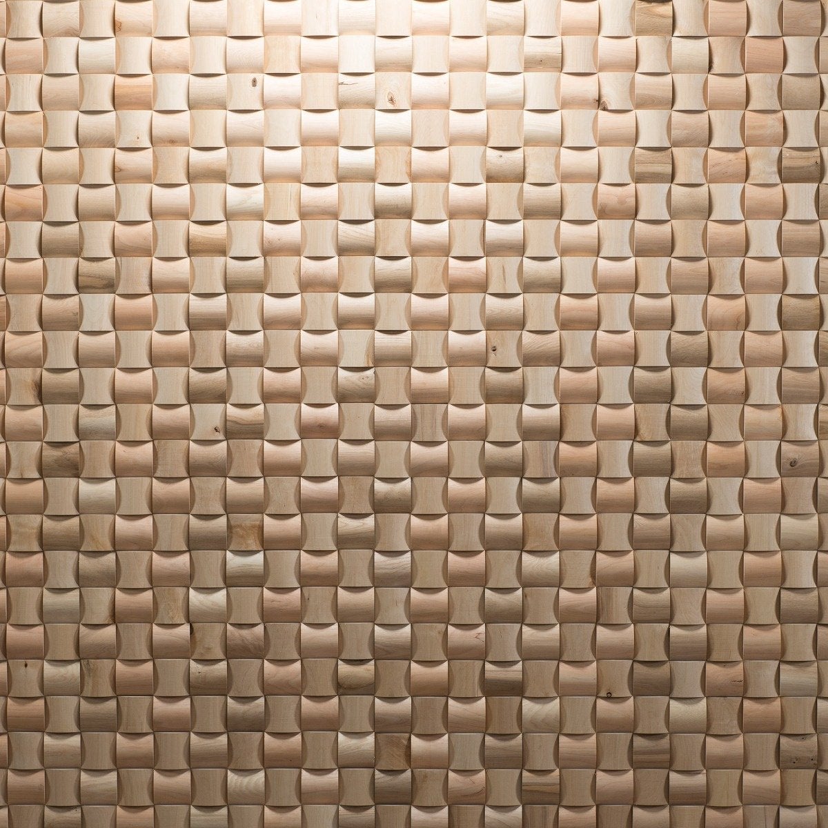 Painel de revestimento em madeira maciça com efeito 3D RUBATO - Carvalho - 60 x 15 cm - 11 painéis - 1m² - 3