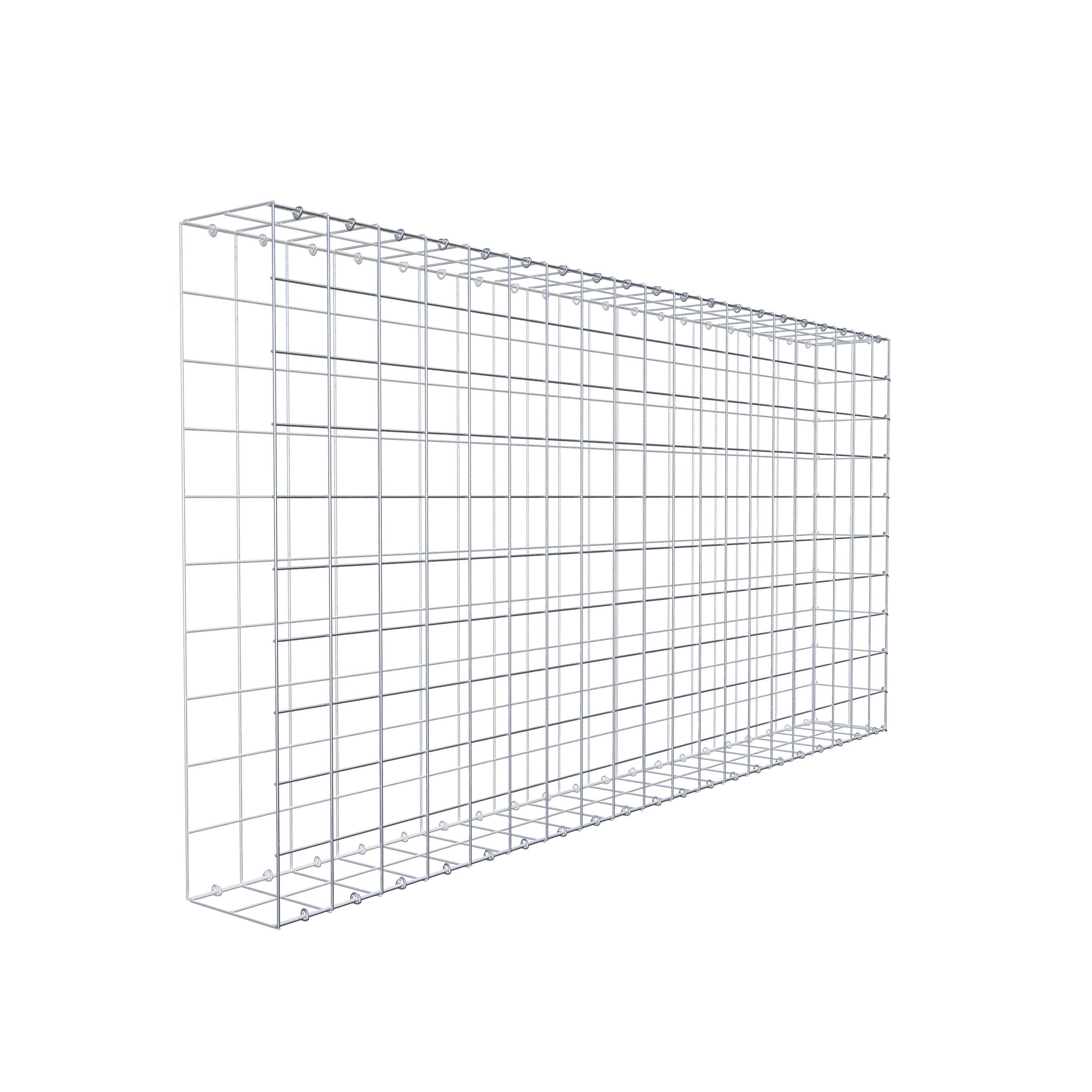 Gavión para alargar en acero galvanizado 200x100x20cm (LxAxP), malla 10 x 10cm, Anillo en C, sin rejilla frontal - 9
