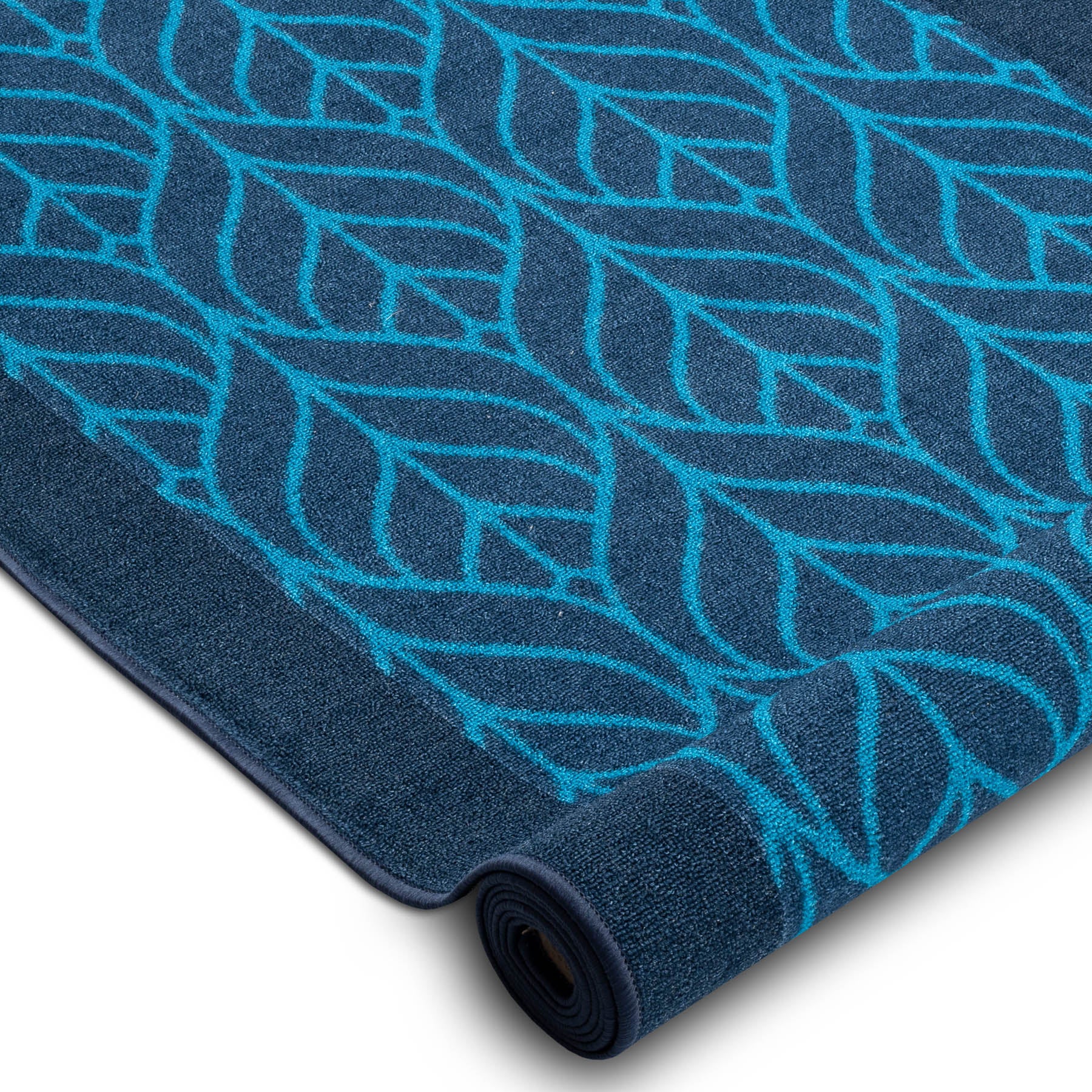 Tapis Couloir Long 60×300 Cm Bleu Foncé – Antidérapant, Lavable, Poils Courts Imitation Cachemire