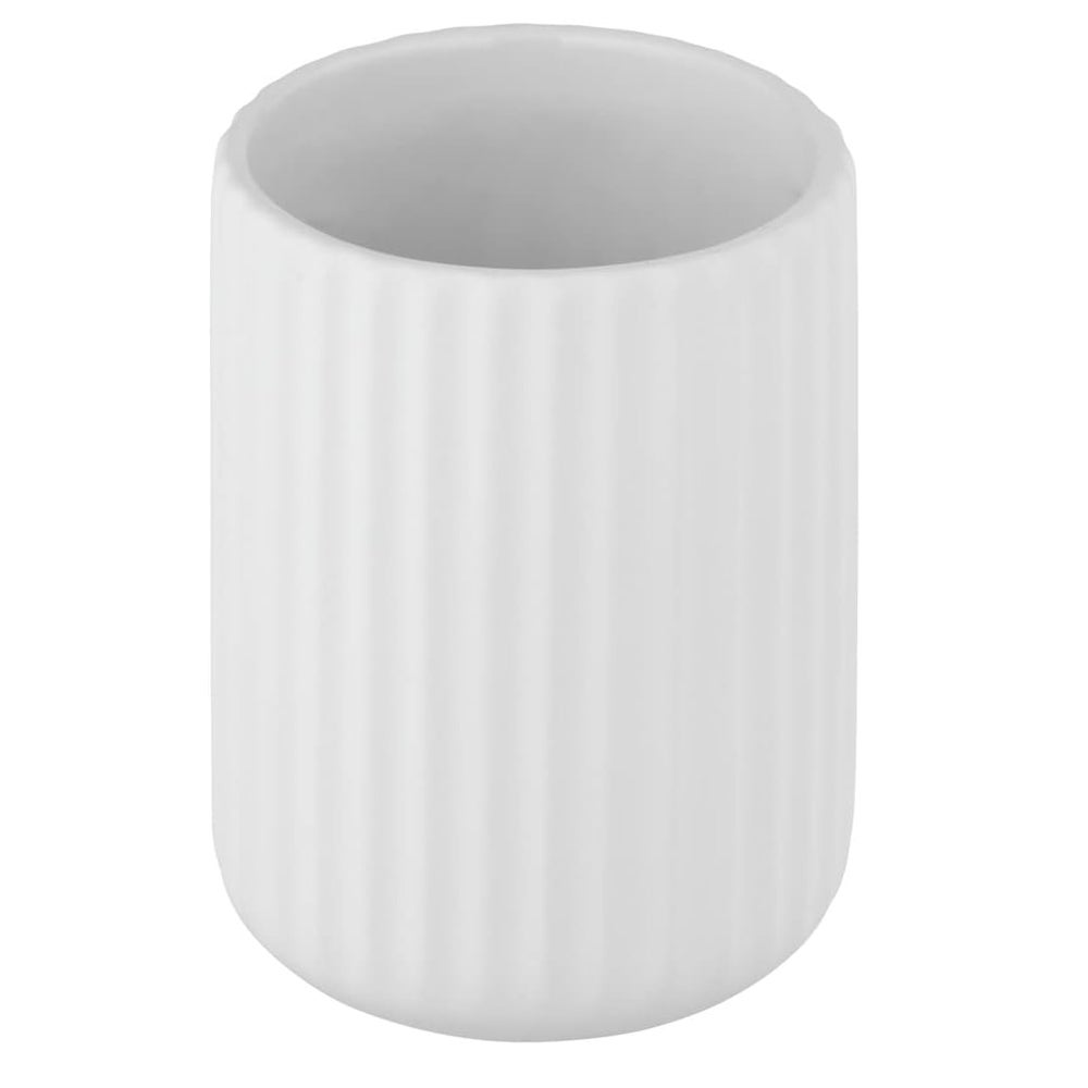 Uchwyt na szczoteczki do zębów, łazienka, na szczoteczkę i pastę do zębów, powierzchnia uchwytu Soft-Touch z ryflowanej ceramiki, Ø7,3 x 10,3 cm, mat