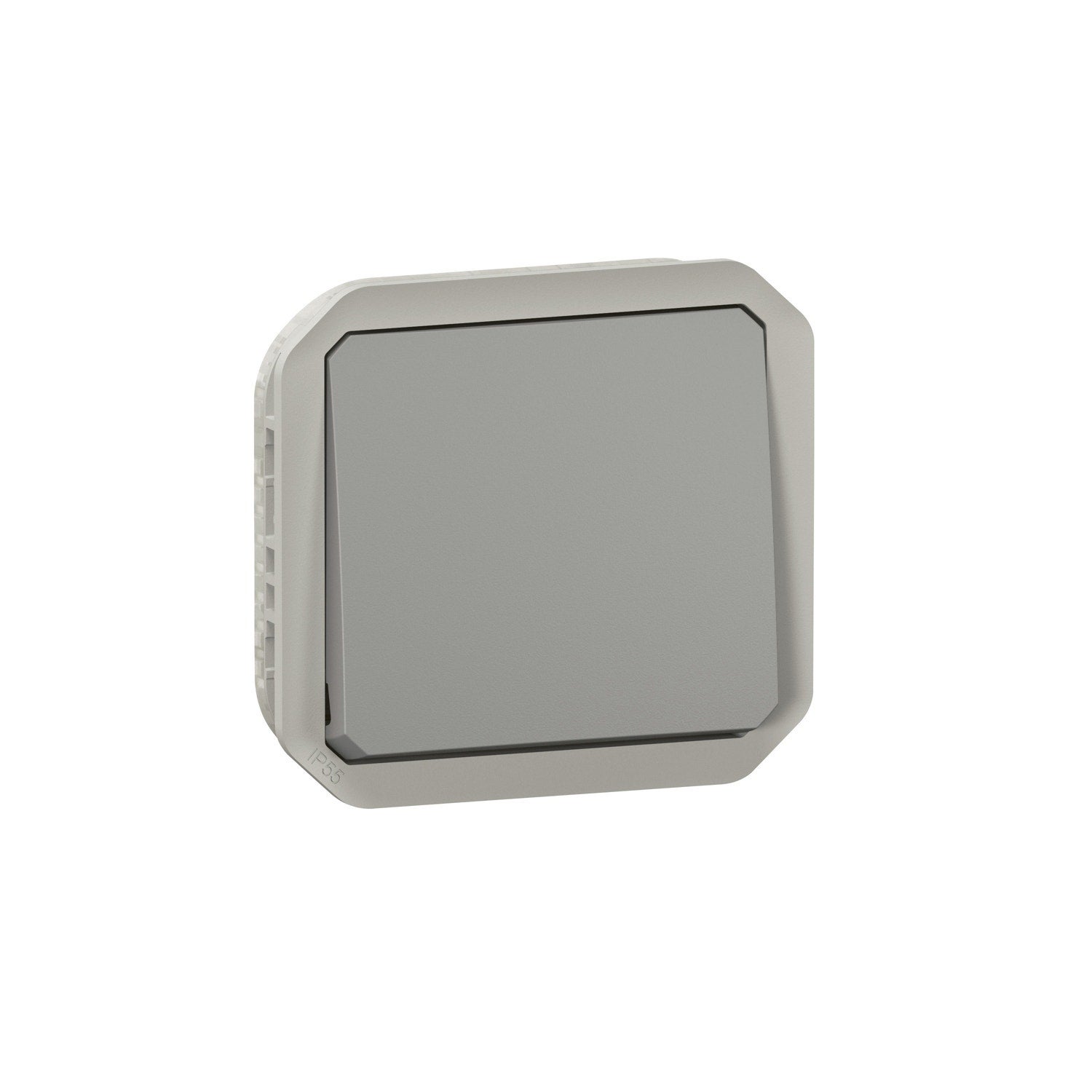 Legrand 069502 Interrupteur automatique Plexo composable gris/blanc - avec neutre - 3 fils