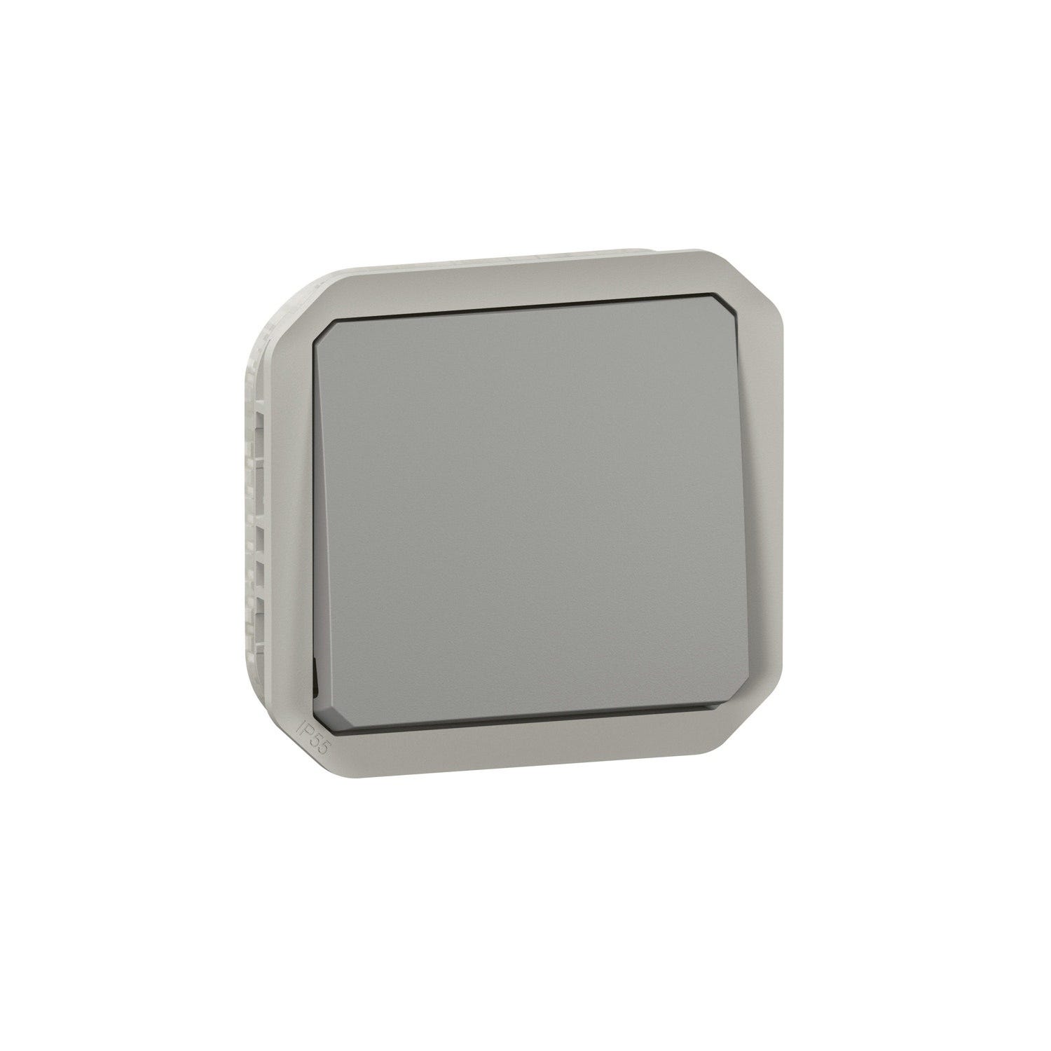 Legrand 069502 Interrupteur automatique Plexo composable gris/blanc - avec neutre - 3 fils Legrand 069502 Interrupteur automatique Plexo composable gris/blanc - avec neutre - 3 fils